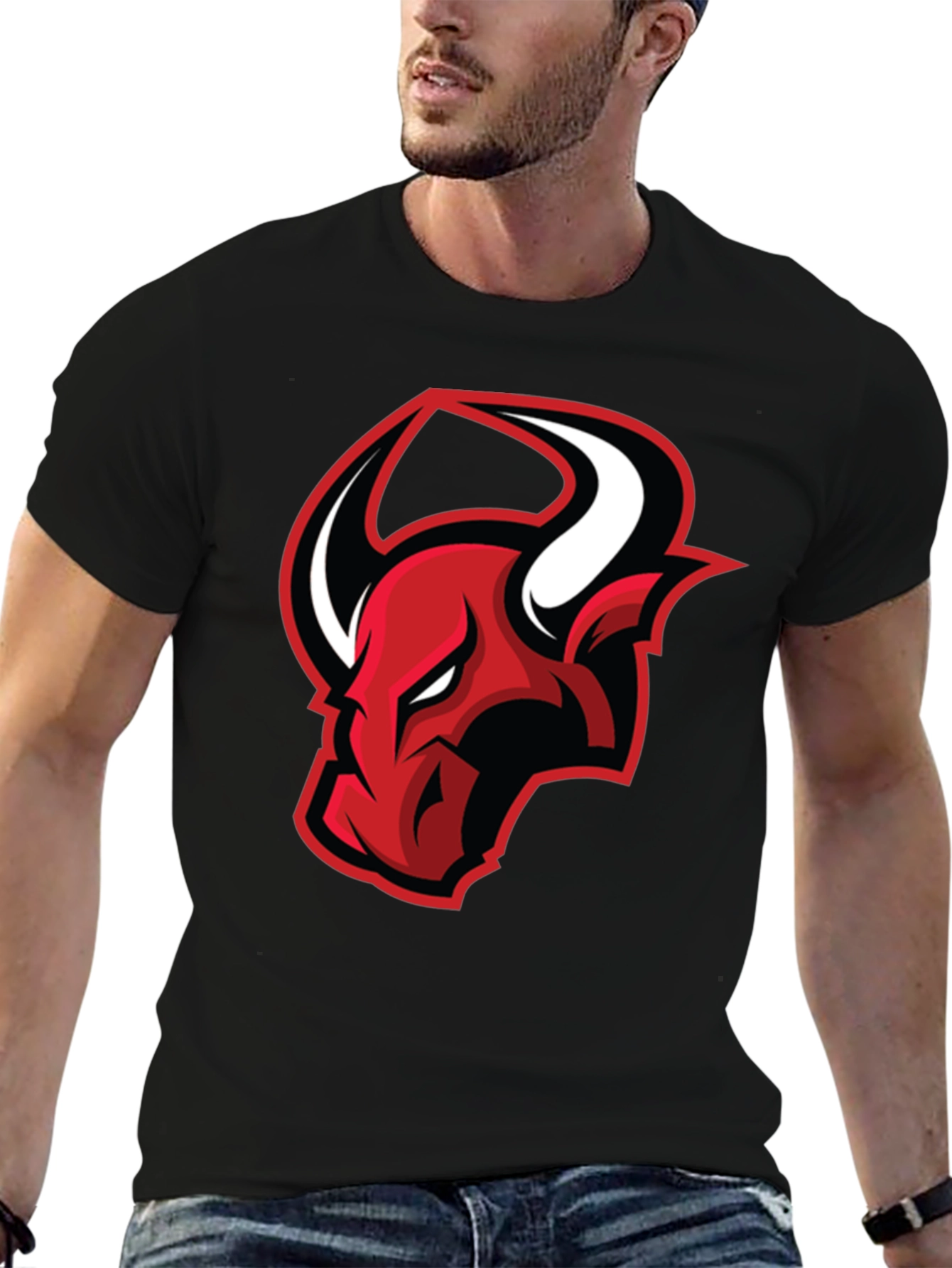 Cool Devil Graphic Tee - Black Cotton T-Shirt