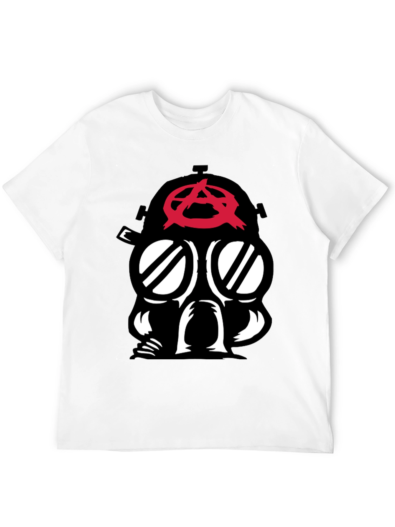 Anarchy Gas Mask Graphic Tee - Bold Statement