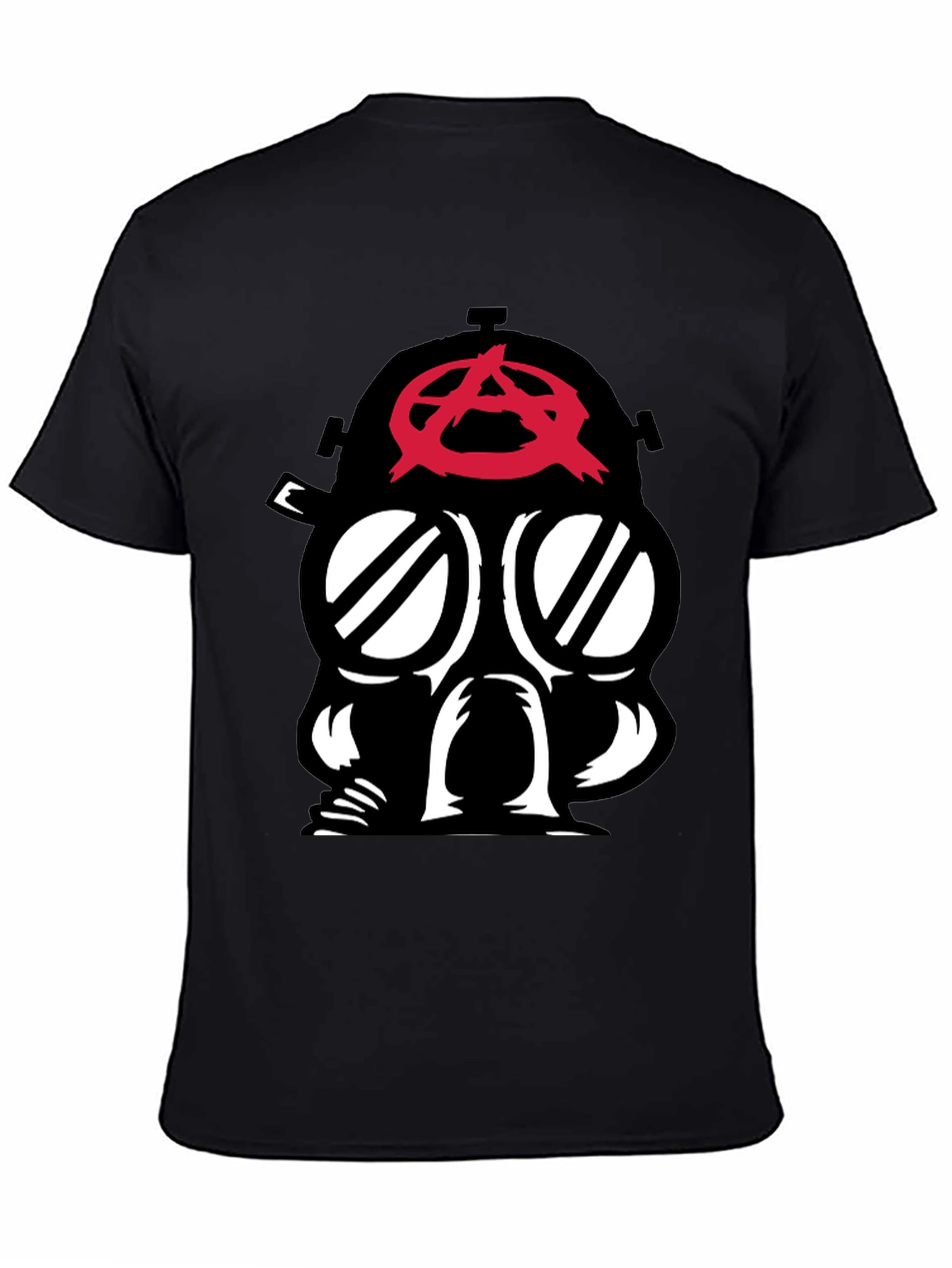 Anarchy Gas Mask Graphic Tee - Bold Statement