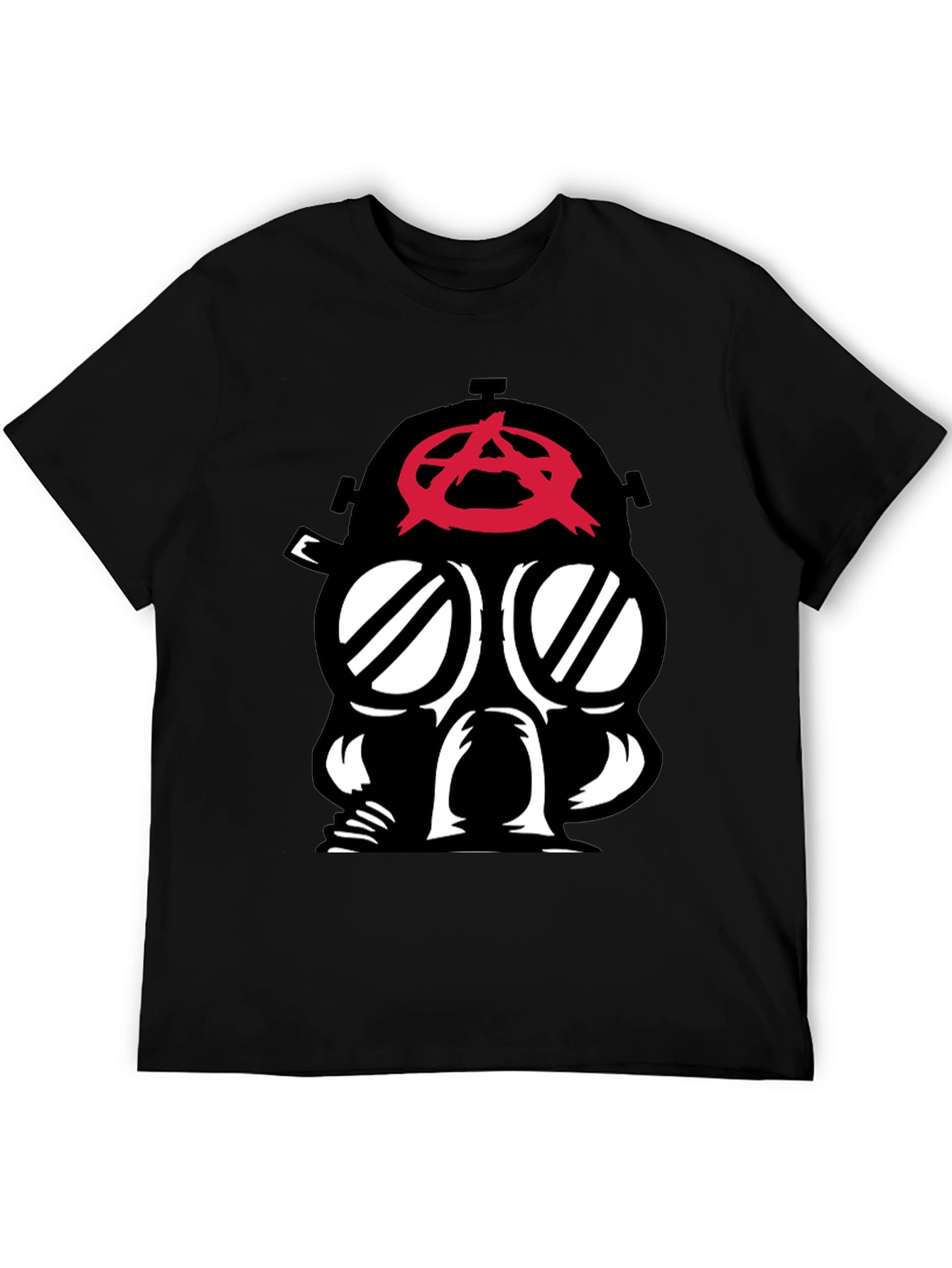Anarchy Gas Mask Graphic Tee - Bold Statement