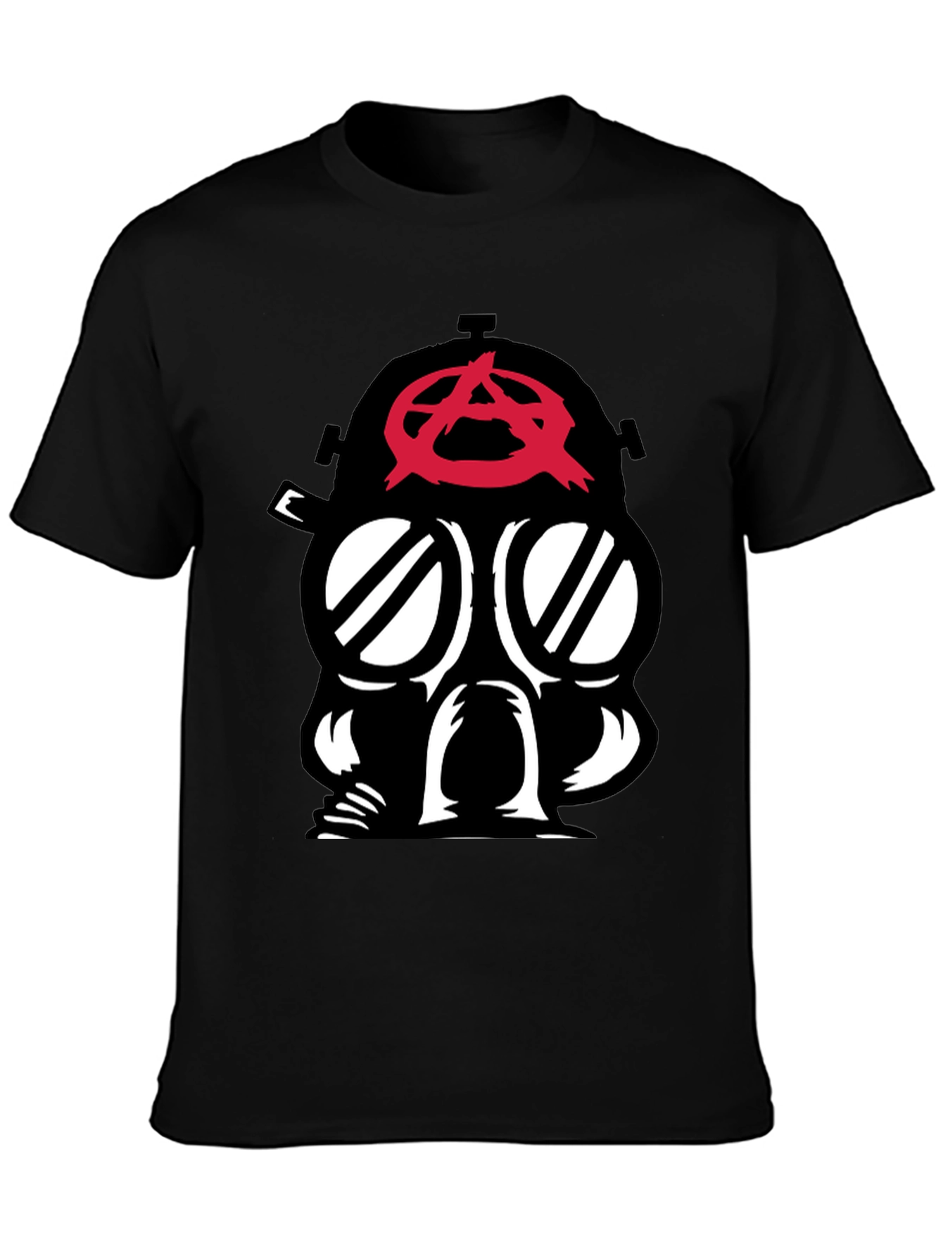 Anarchy Gas Mask Graphic Tee - Bold Statement