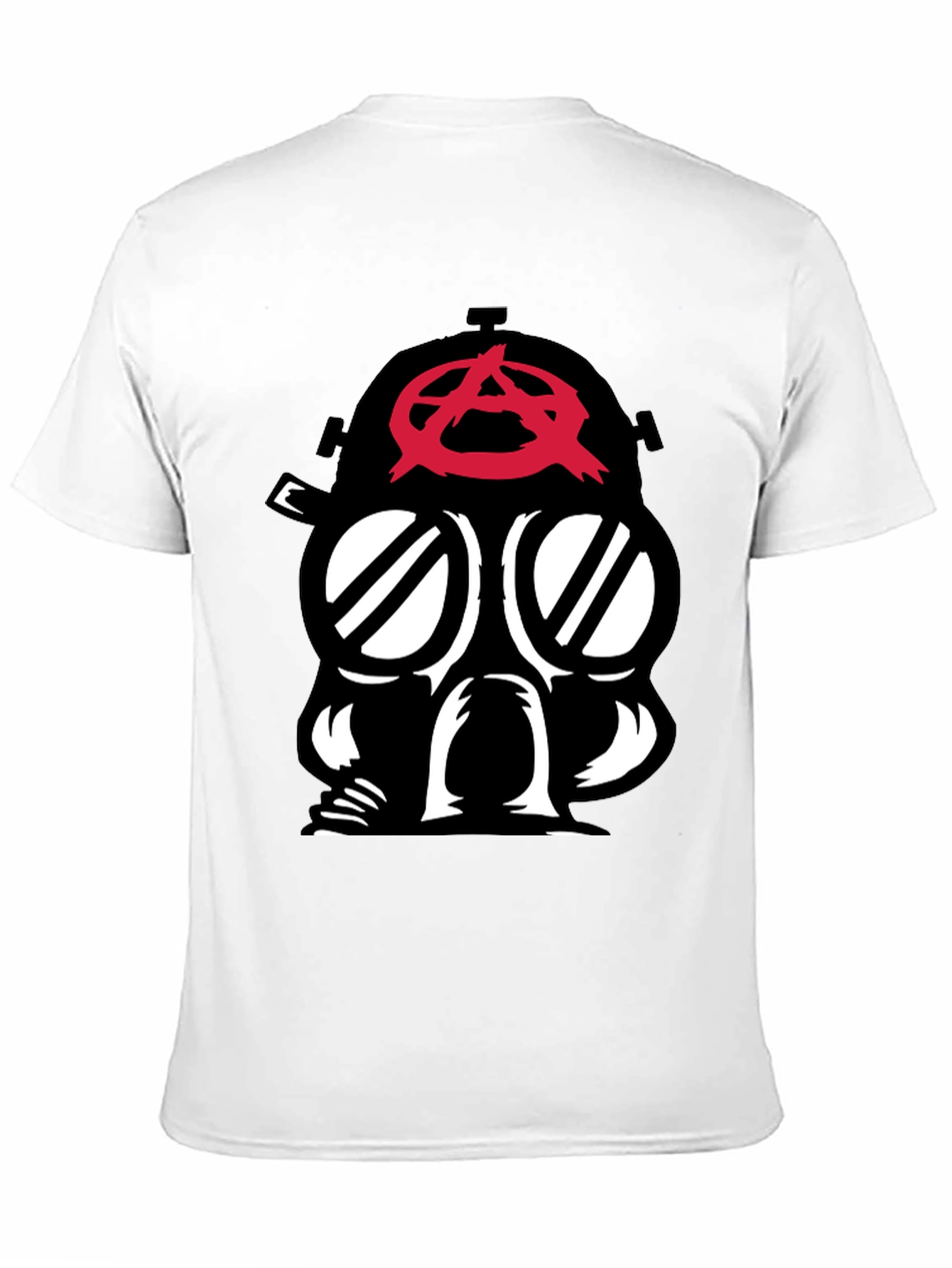 Anarchy Gas Mask Graphic Tee - Bold Statement