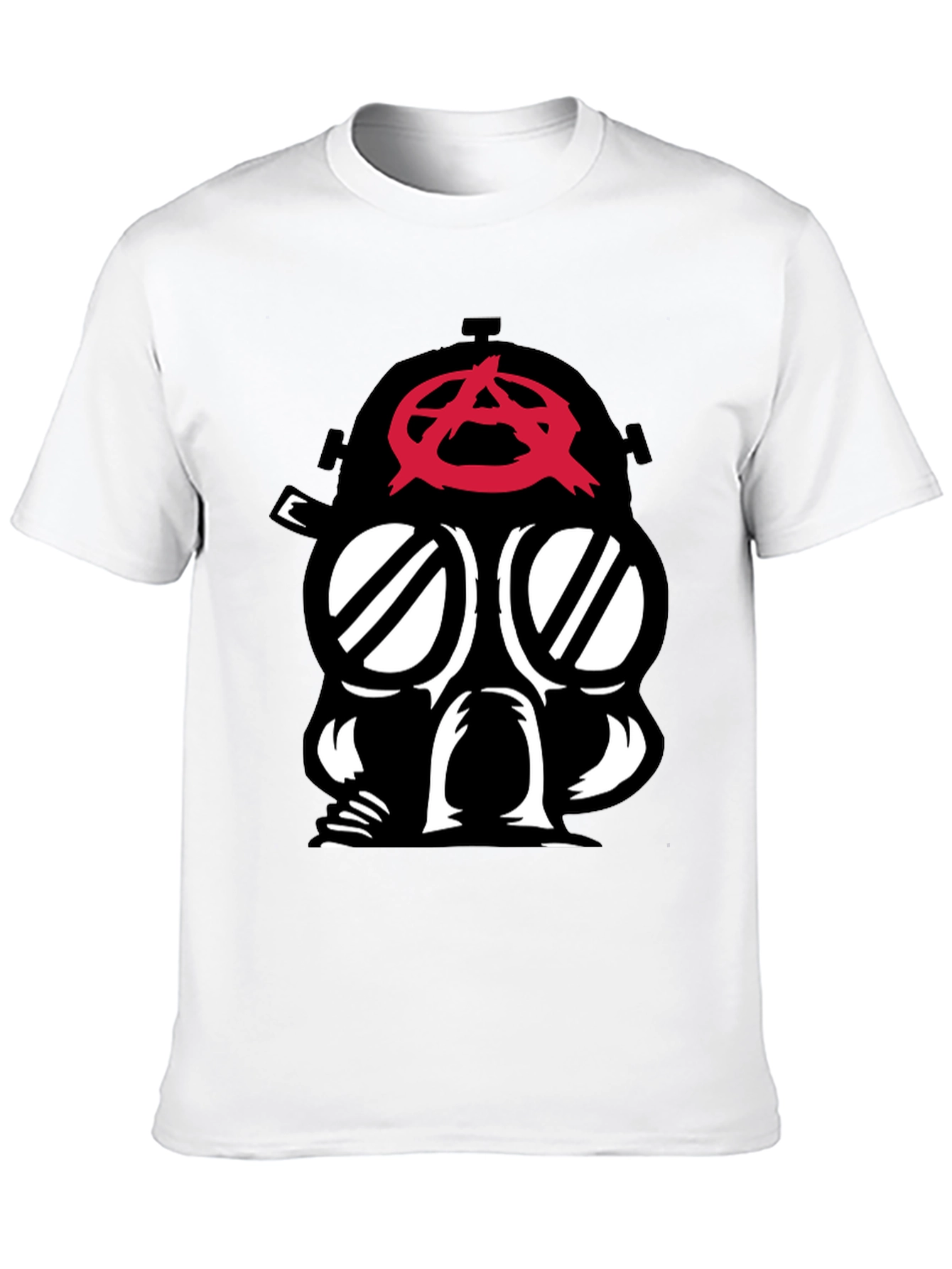 Anarchy Gas Mask Graphic Tee - Bold Statement