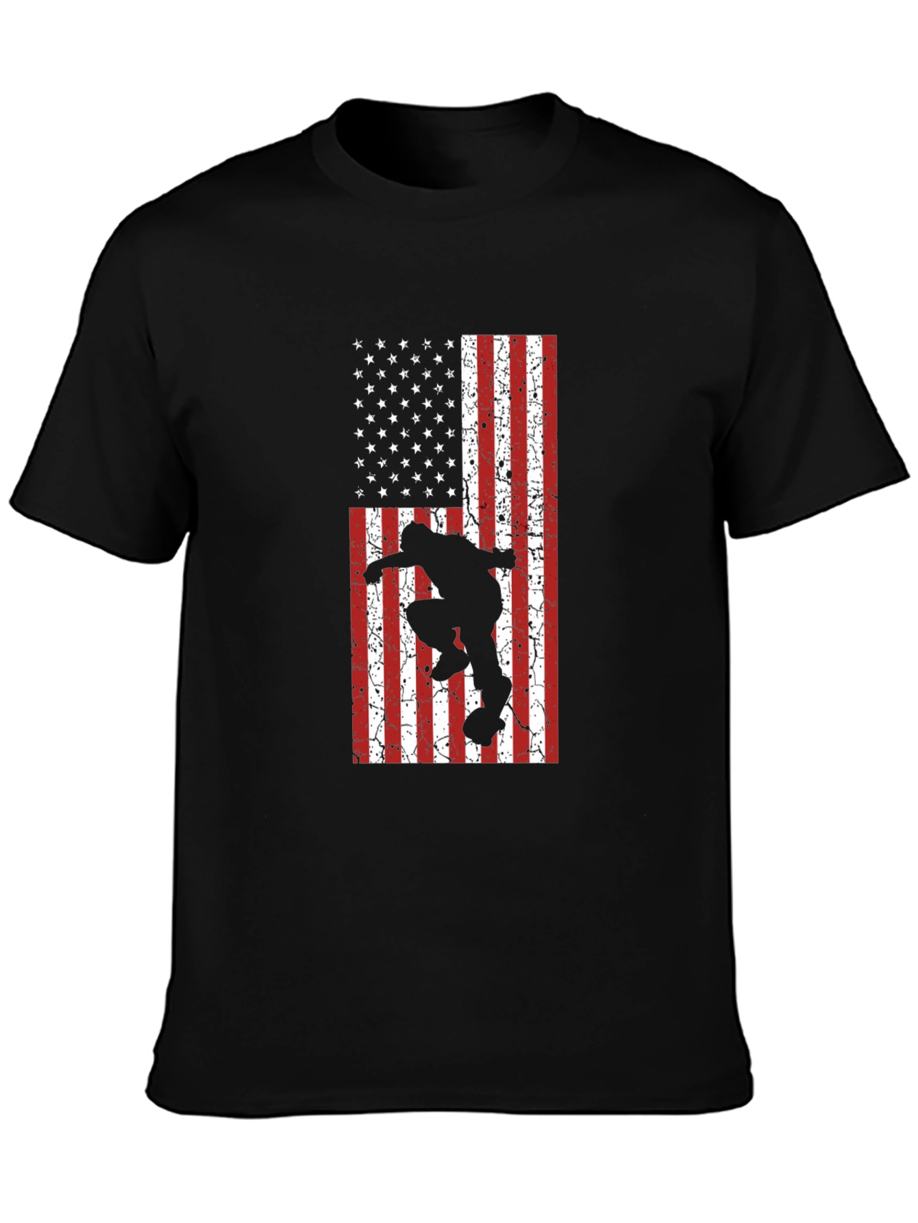 Skateboarding USA Flag T-Shirt