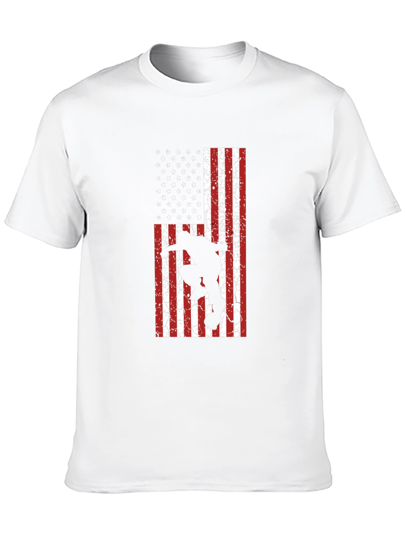 Skateboarding USA Flag T-Shirt