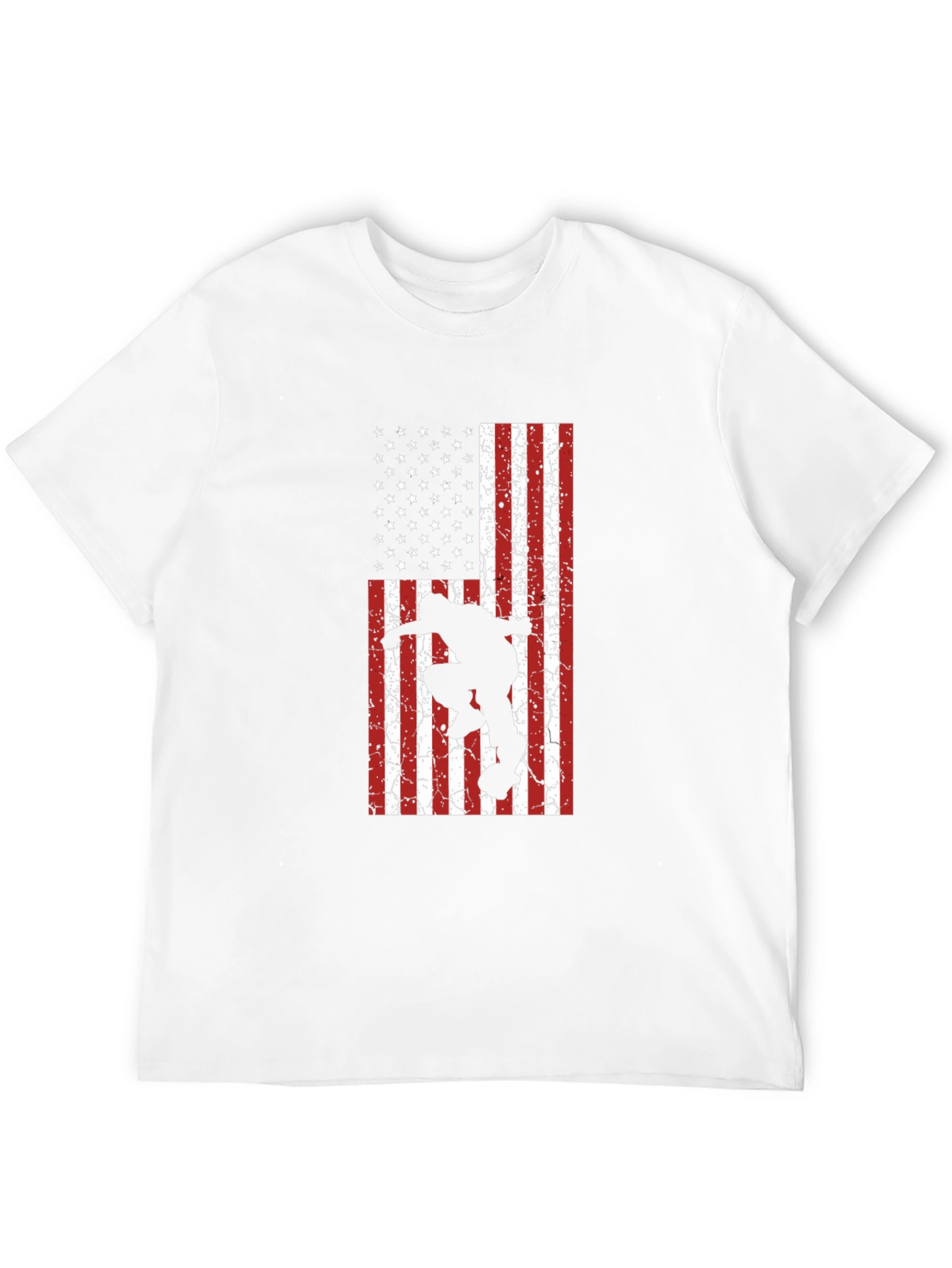 Skateboarding USA Flag T-Shirt