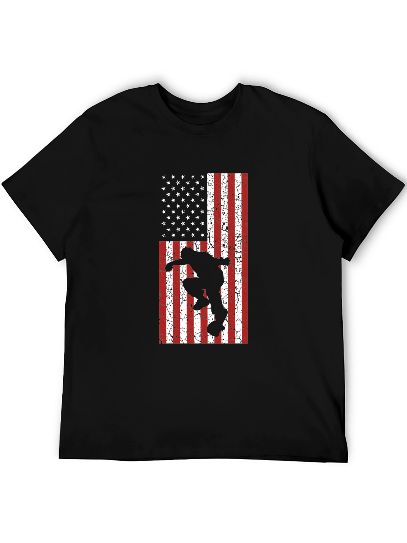 Skateboarding USA Flag T-Shirt