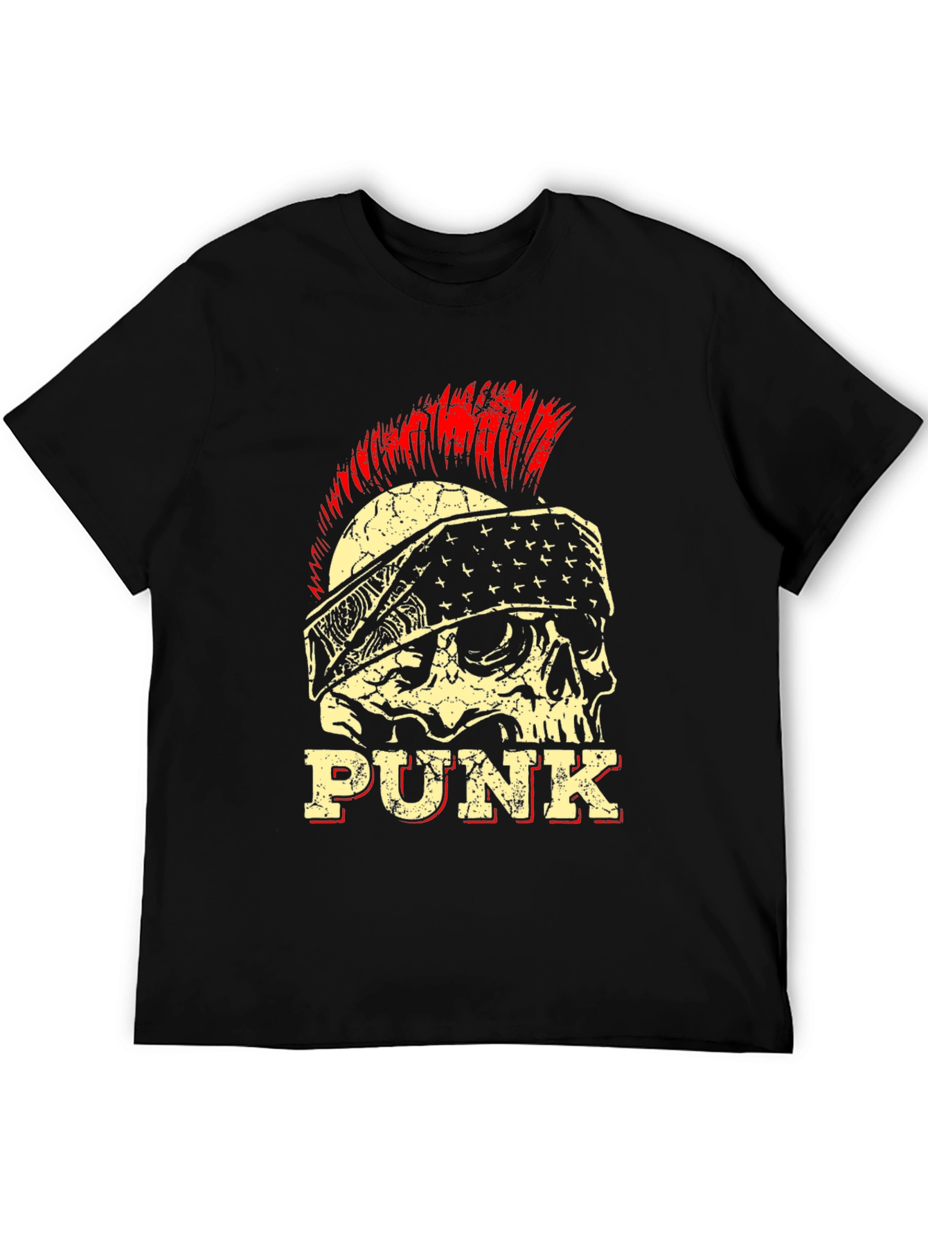 Punk Skull Graphic Tee - Rock & Roll Style