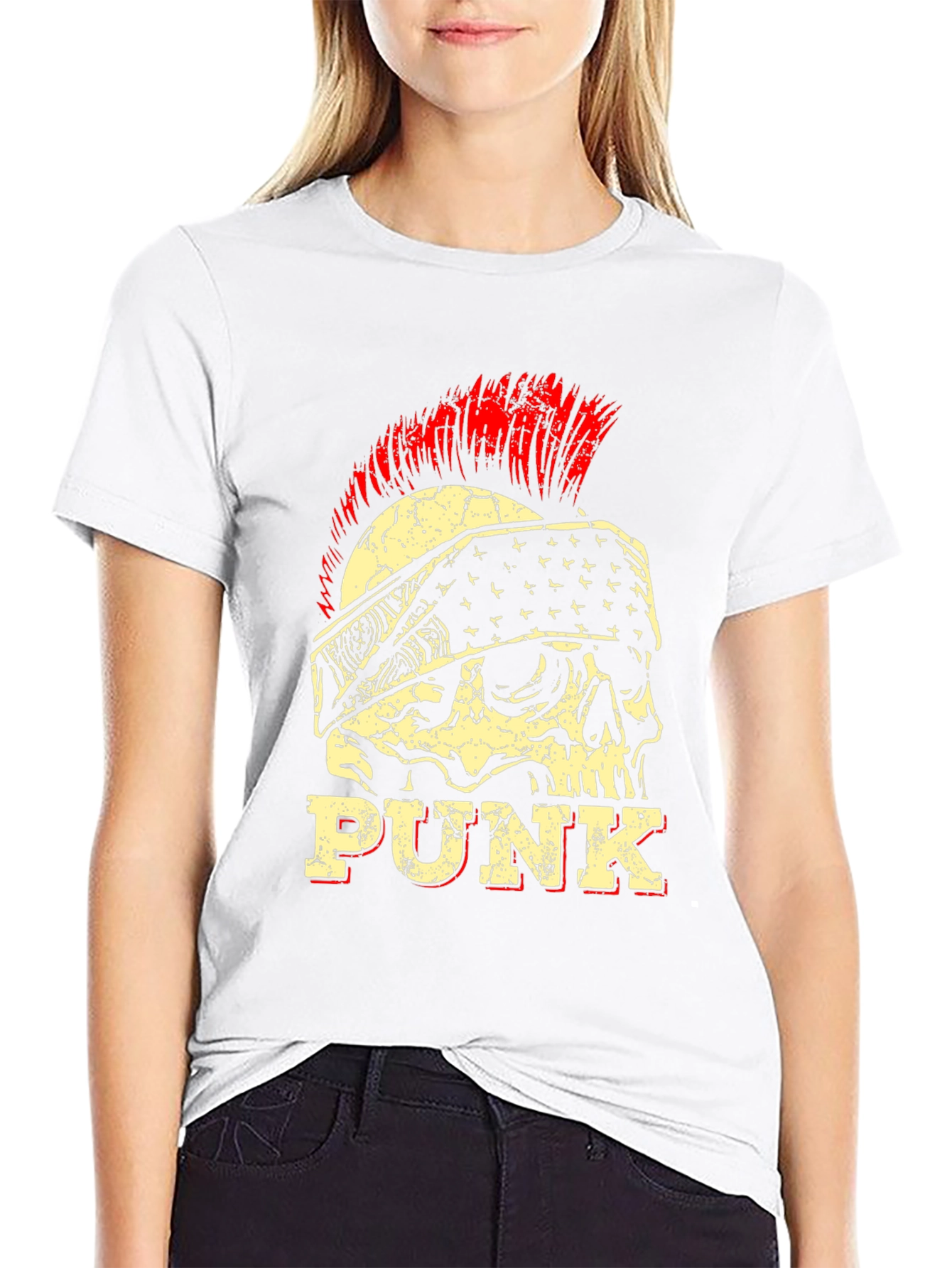 Punk Skull Graphic Tee - Rock & Roll Style
