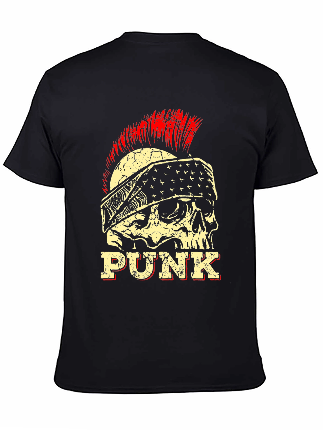 Punk Skull Graphic Tee - Rock & Roll Style