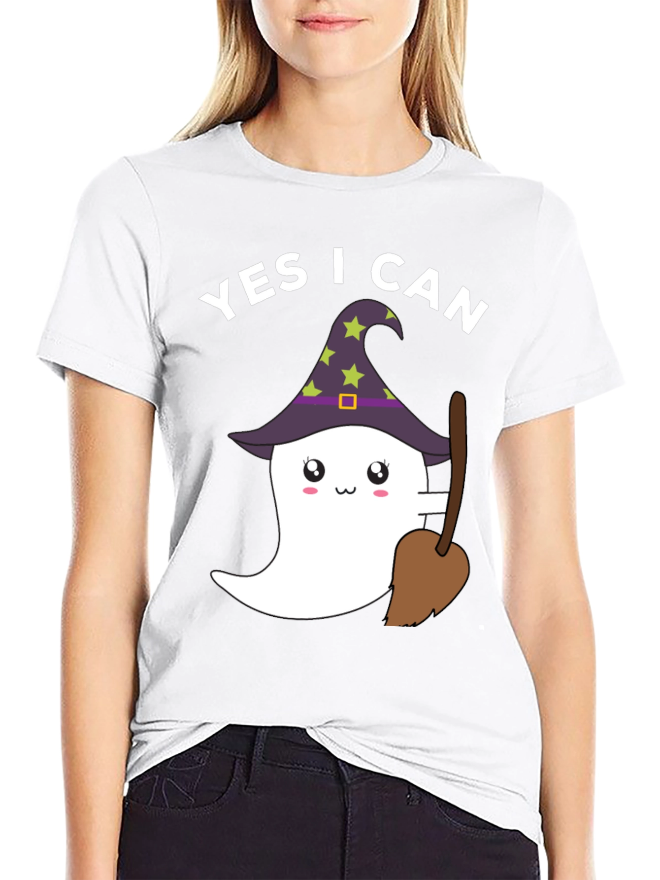 Yes I Can Halloween Ghost T-Shirt