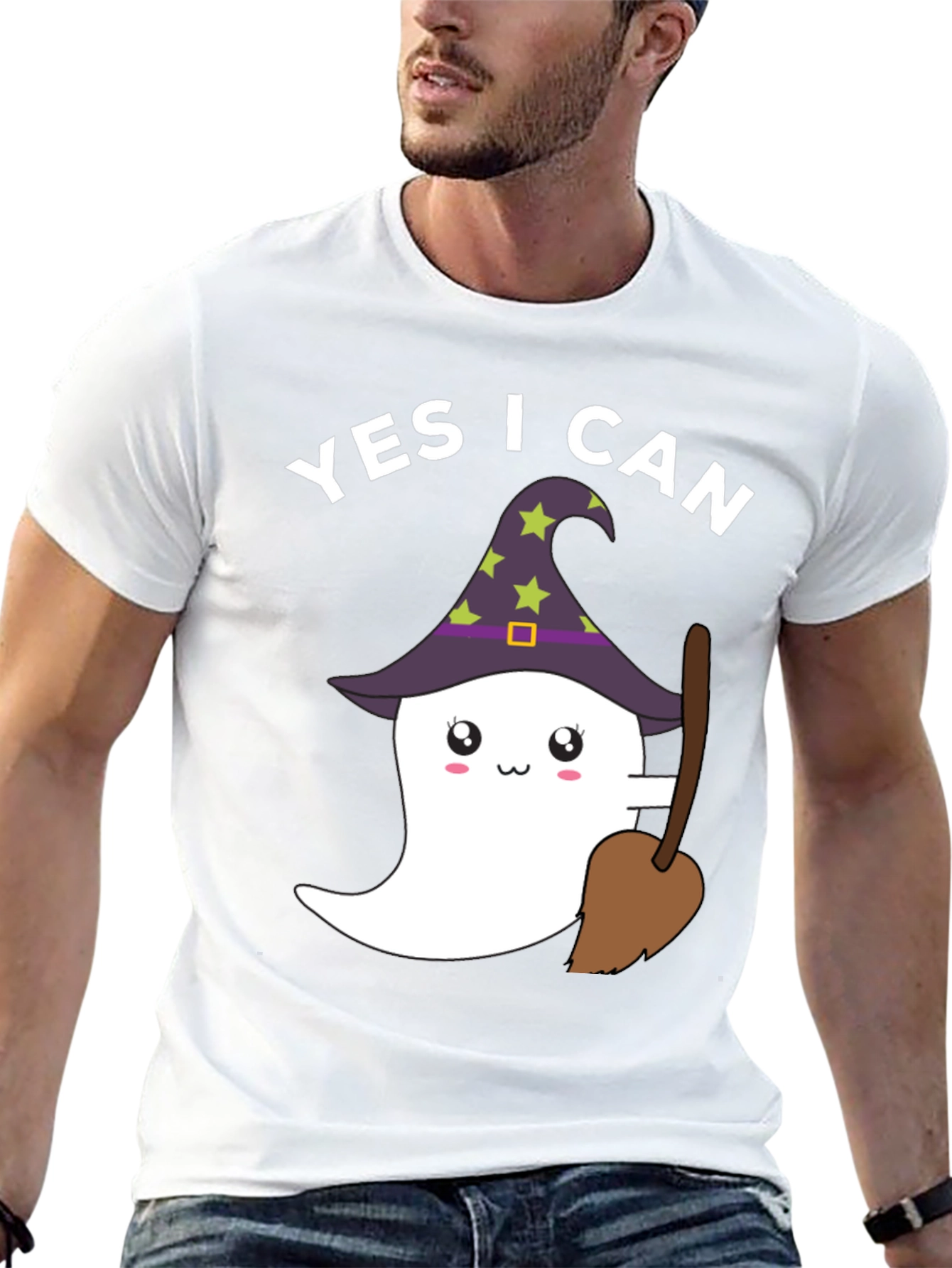 Yes I Can Halloween Ghost T-Shirt