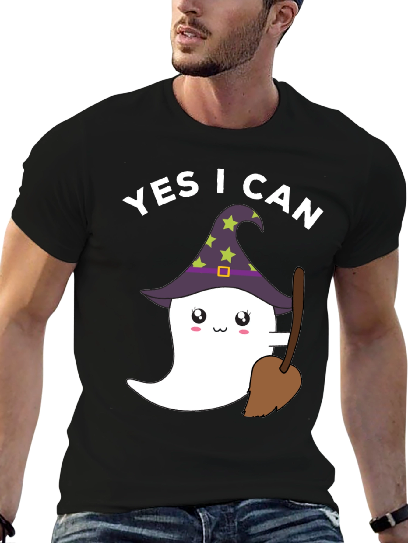 Yes I Can Halloween Ghost T-Shirt