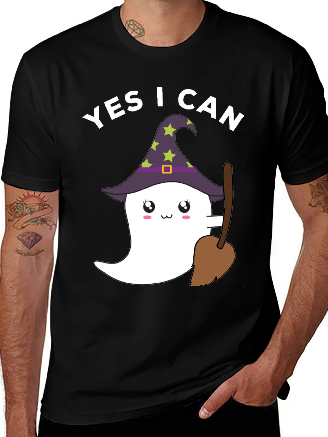 Yes I Can Halloween Ghost T-Shirt