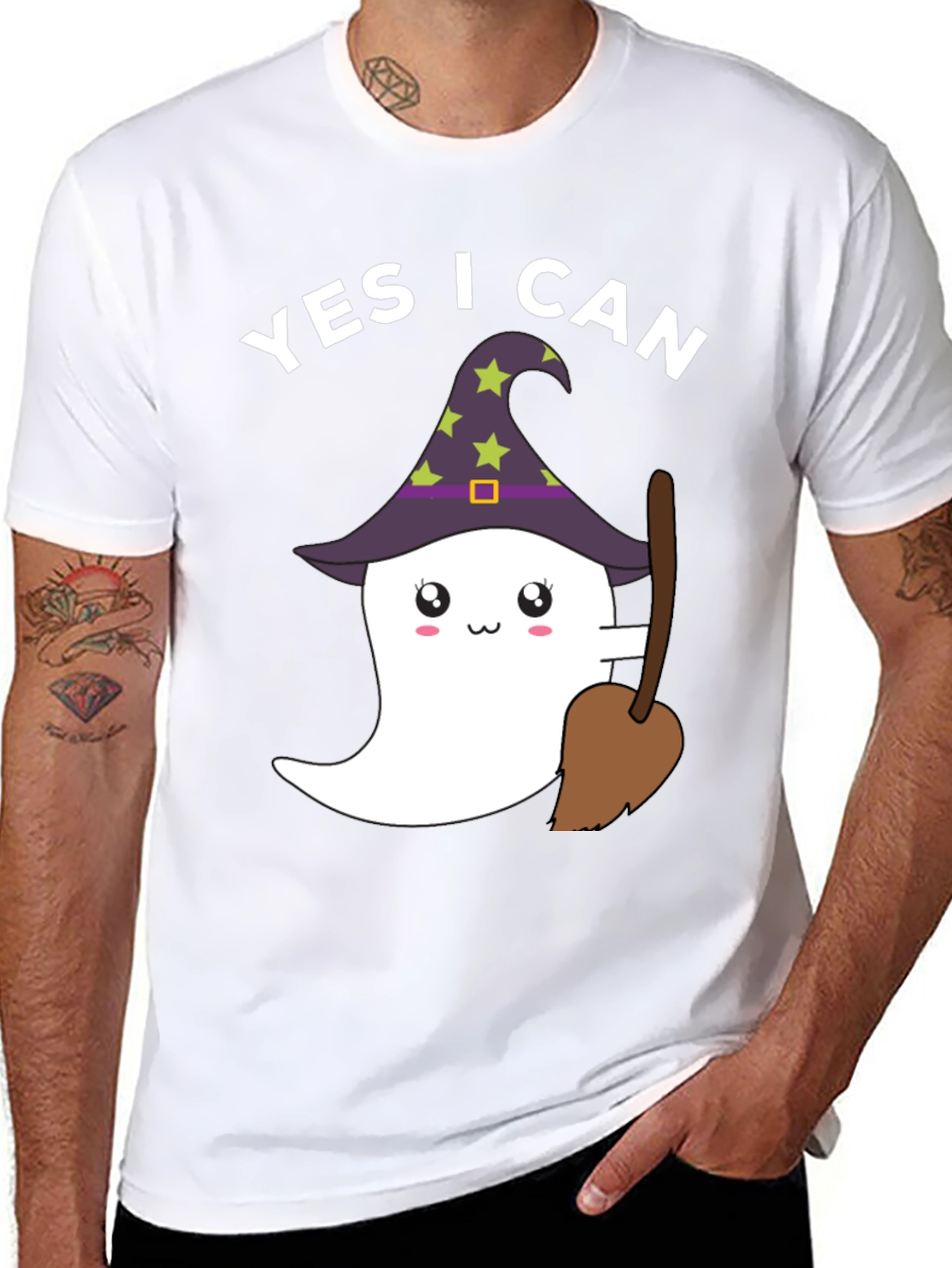 Yes I Can Halloween Ghost T-Shirt
