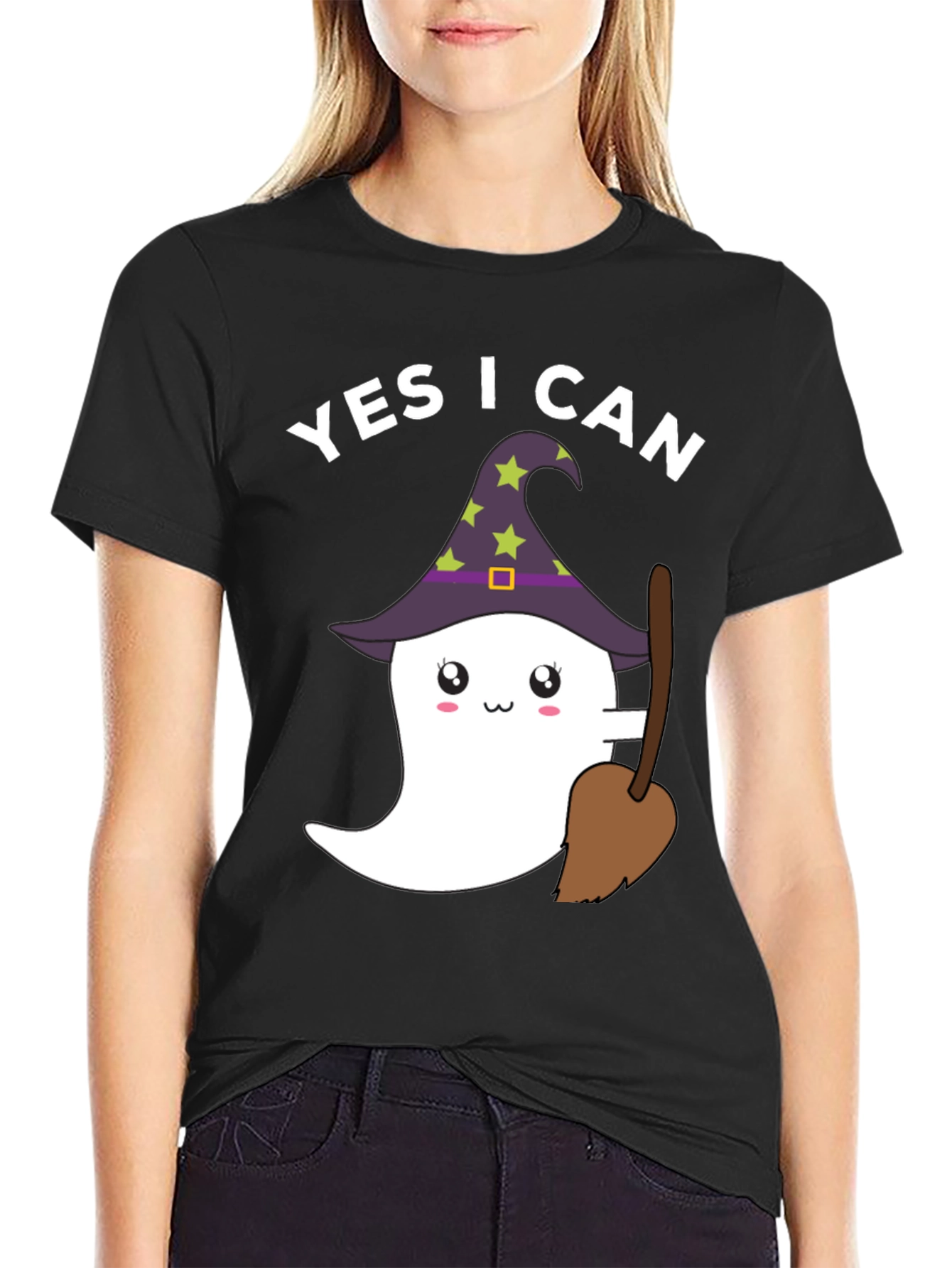 Yes I Can Halloween Ghost T-Shirt