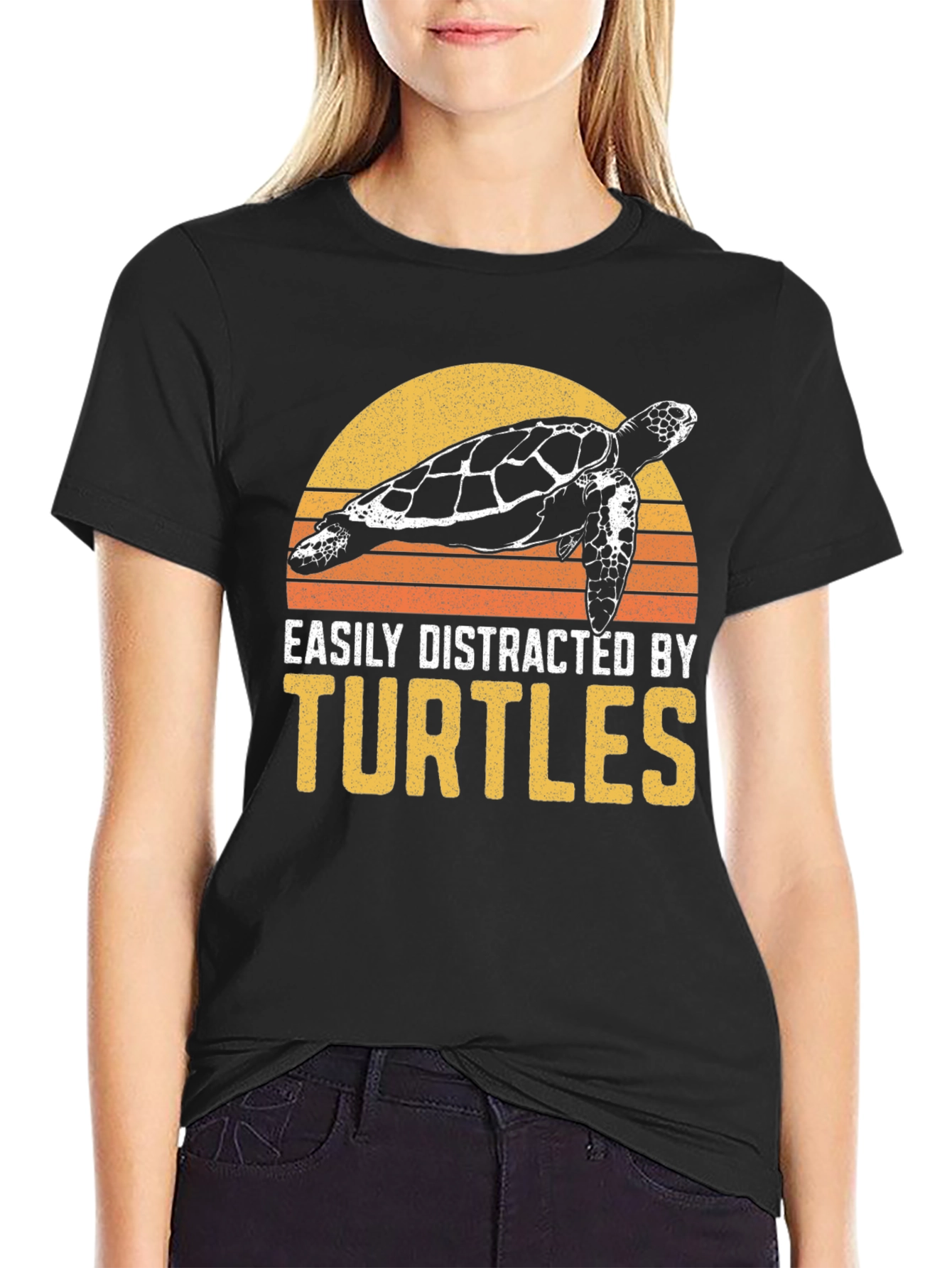 Easily Distracted By Turtles Graphic T-Shirt