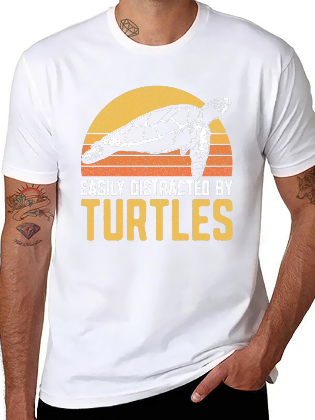 Easily Distracted By Turtles Graphic T-Shirt