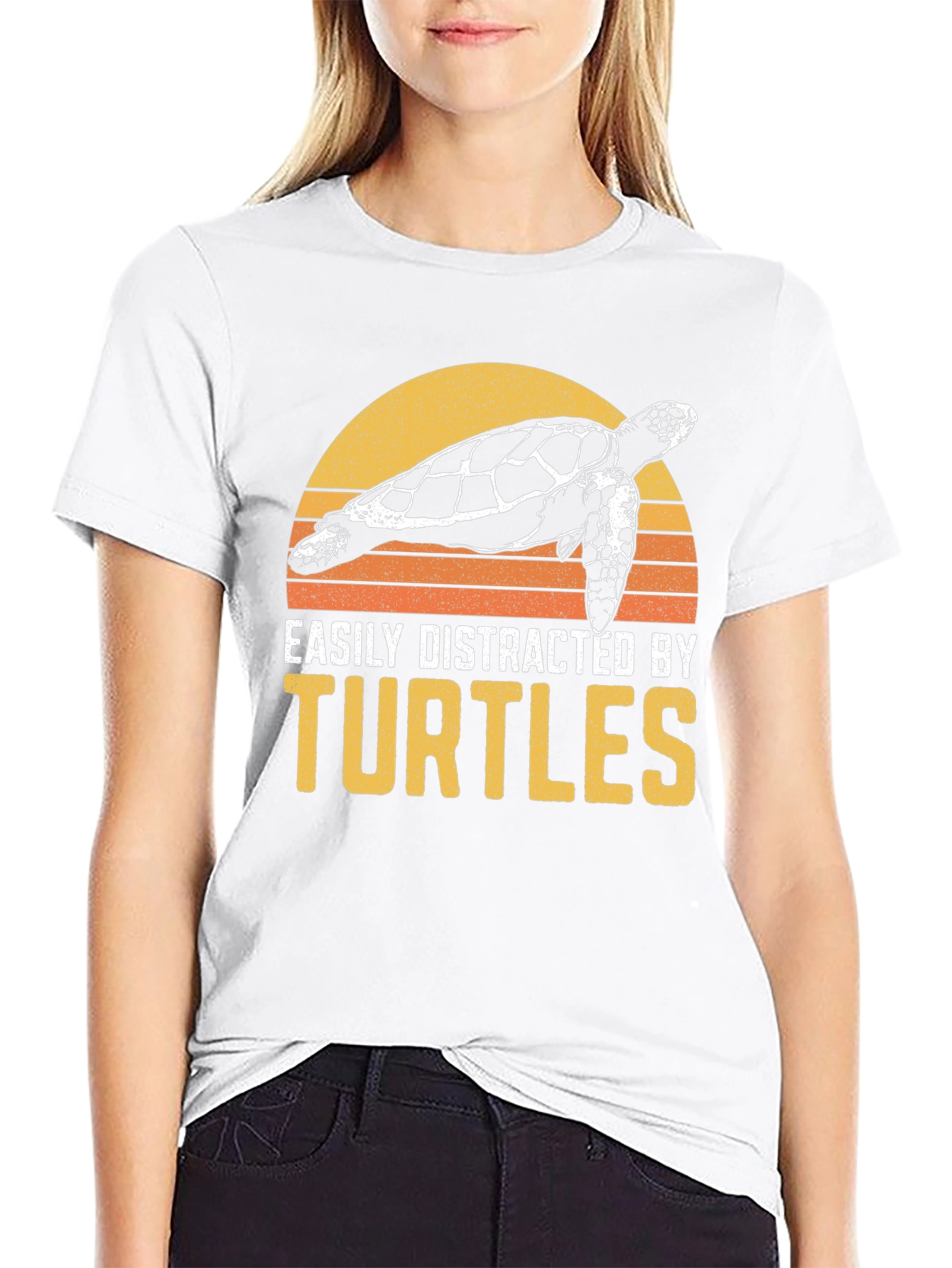 Easily Distracted By Turtles Graphic T-Shirt