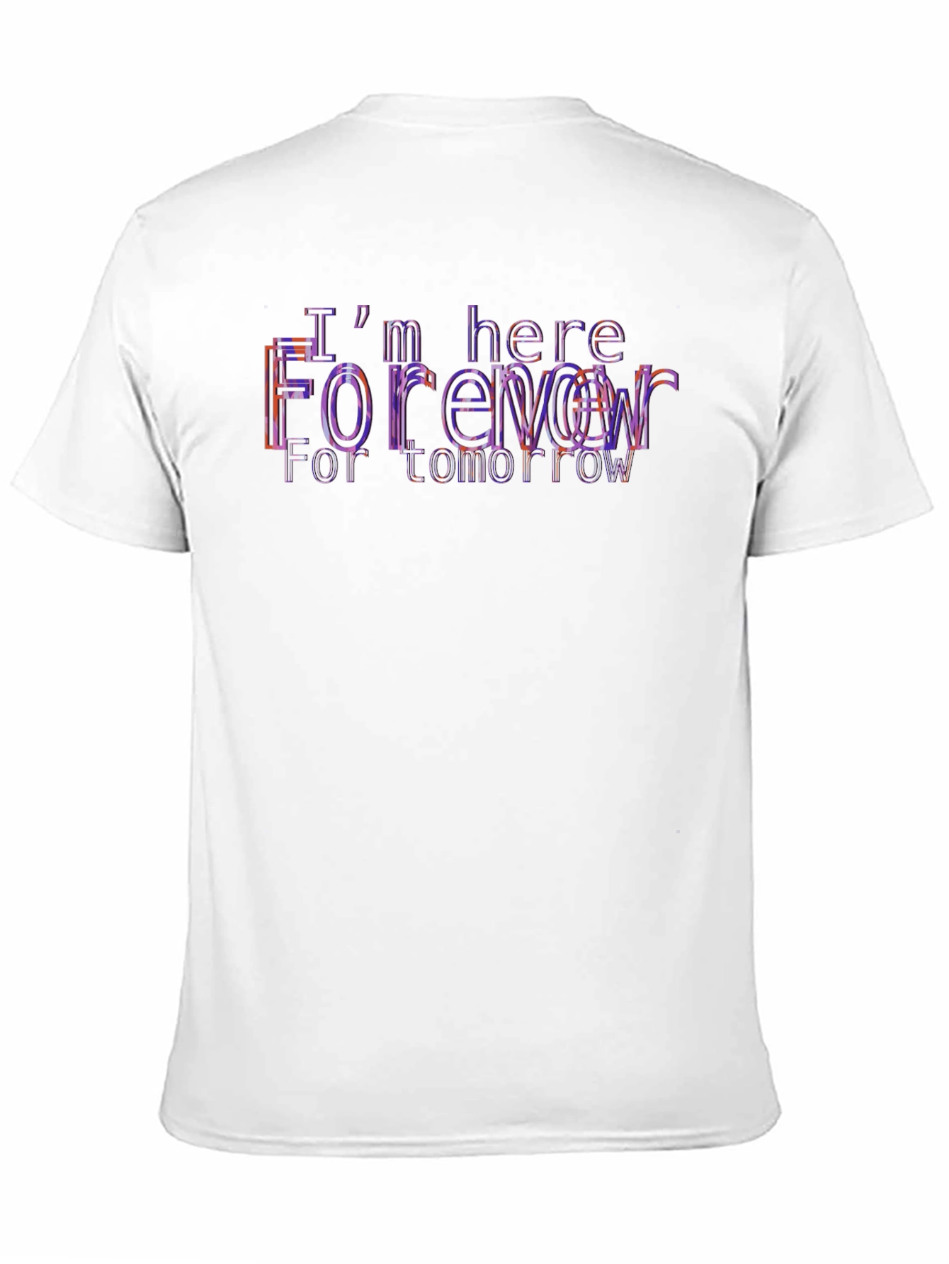 Trendy Black T-Shirt with Forever Graphic Print