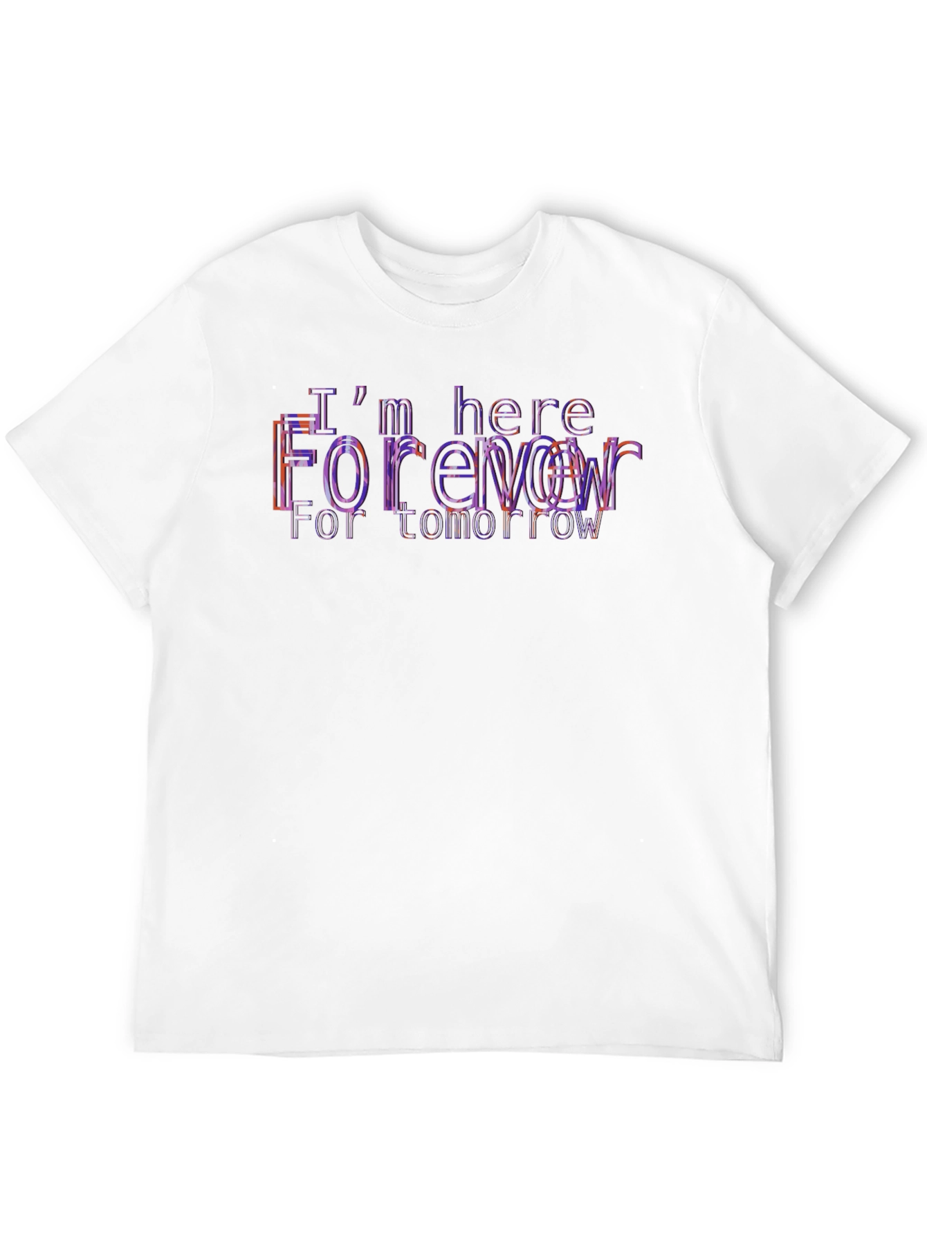 Trendy Black T-Shirt with Forever Graphic Print