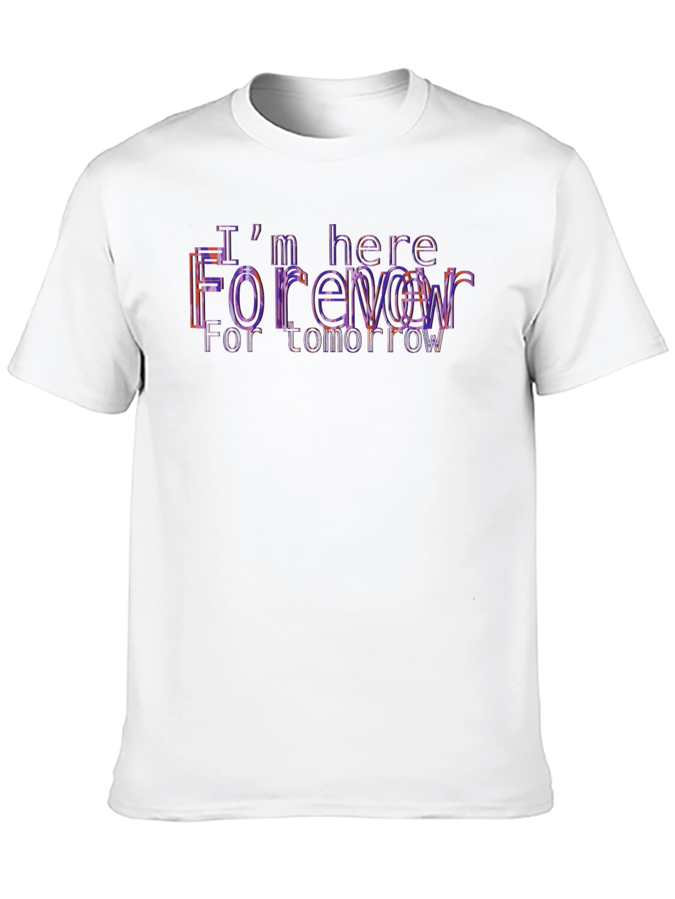 Trendy Black T-Shirt with Forever Graphic Print