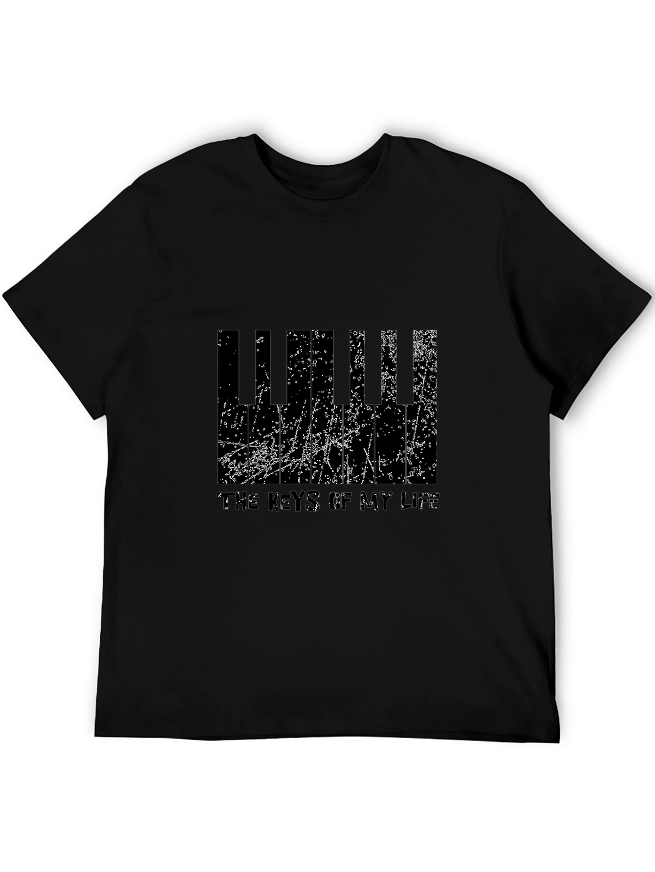 Keys of My Life Black Graphic Tee