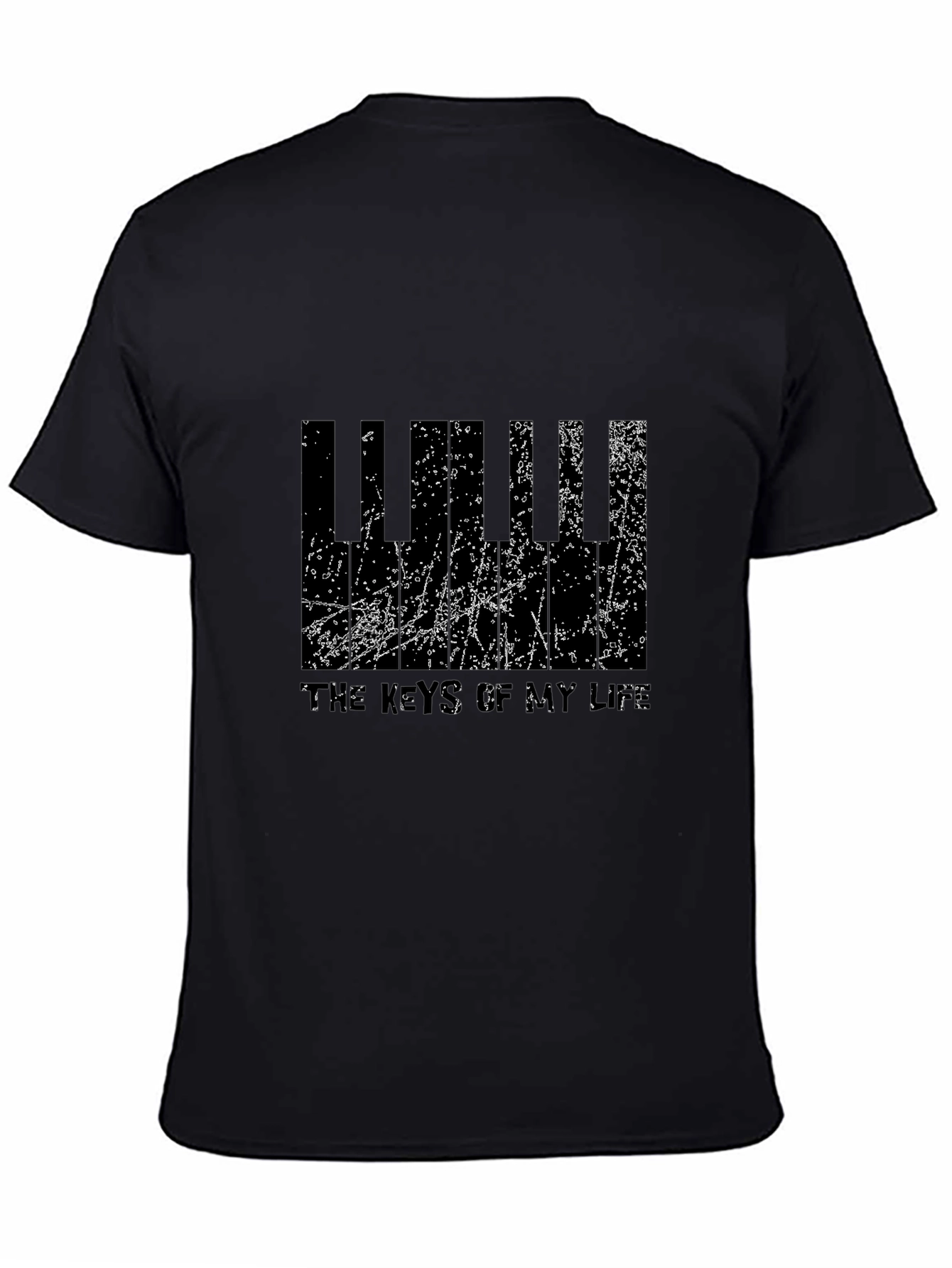 Keys of My Life Black Graphic Tee