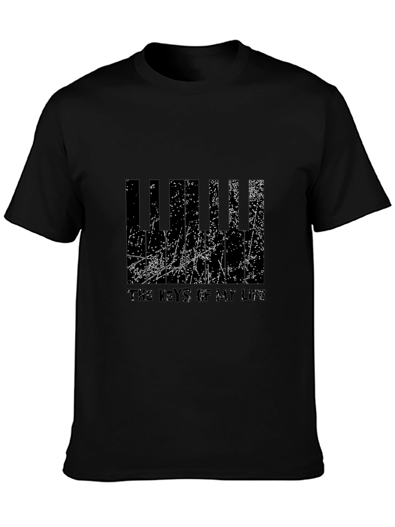 Keys of My Life Black Graphic Tee