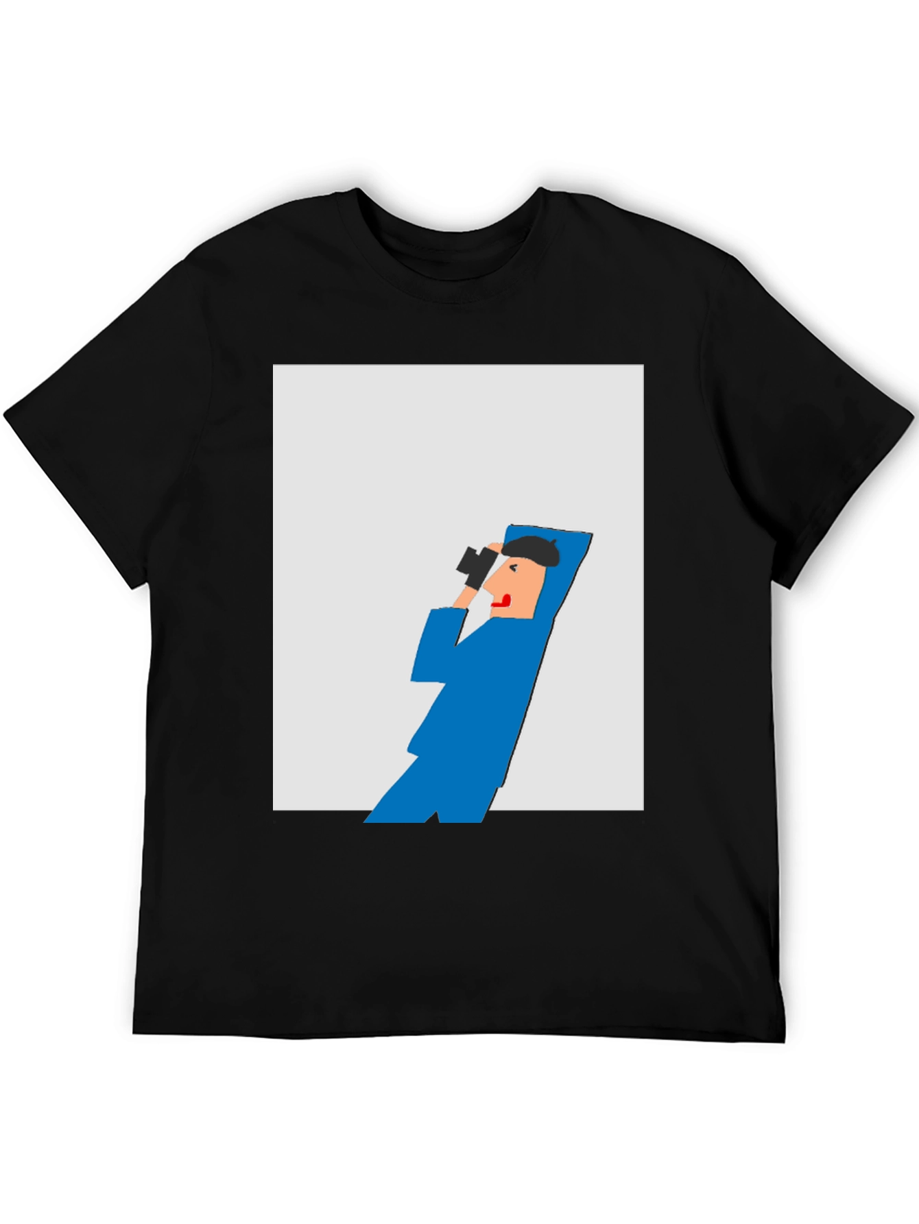 Abstract Binoculars T-Shirt - Modern Art Tee