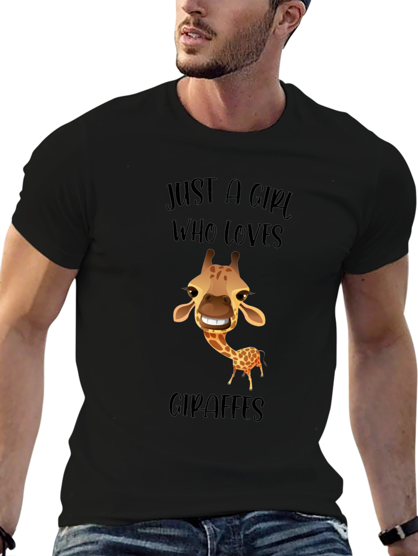 Giraffe Lovers Graphic Tee - Funny Animal T-Shirt