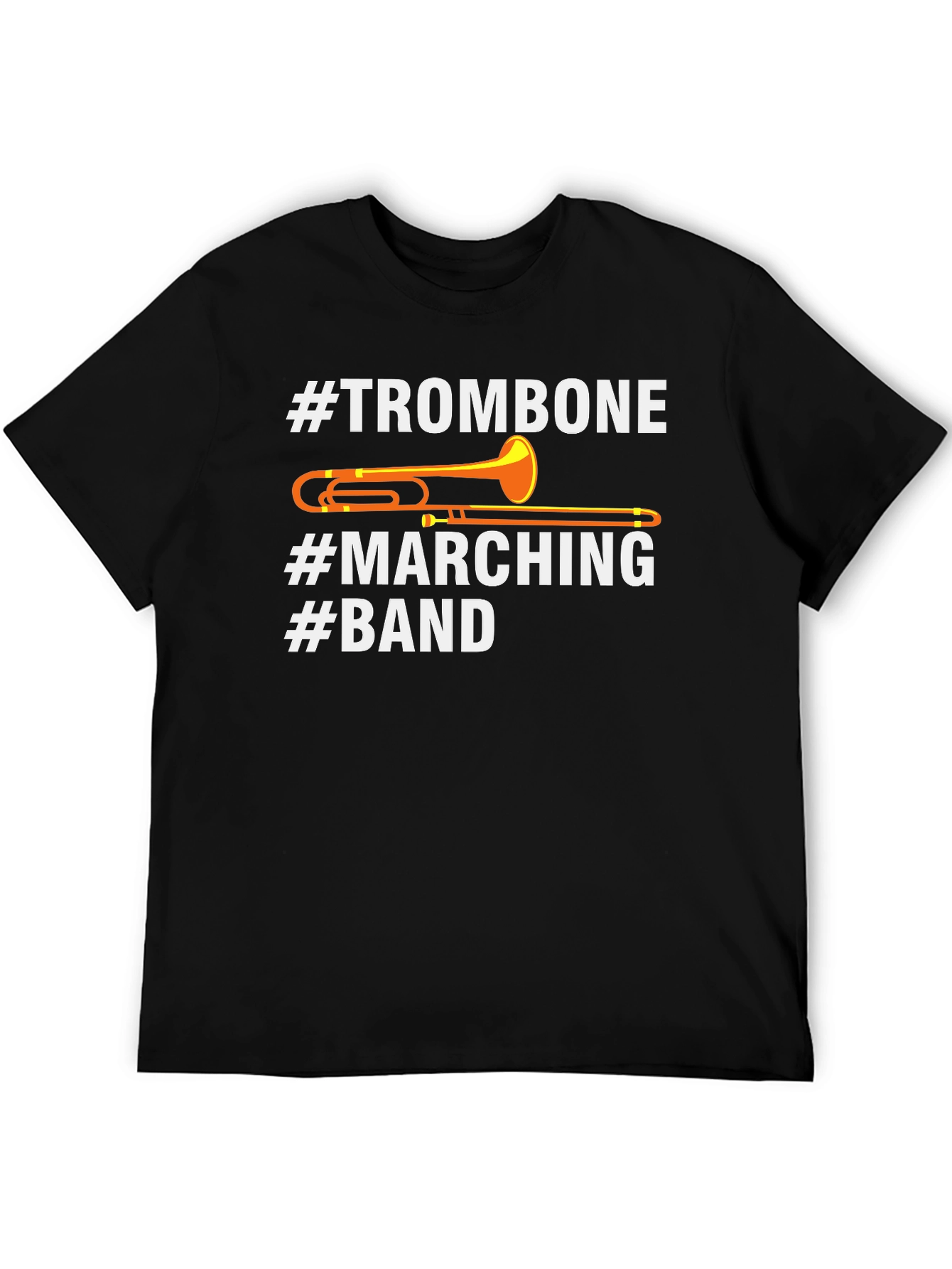 Trombone Marching Band Graphic T-Shirt