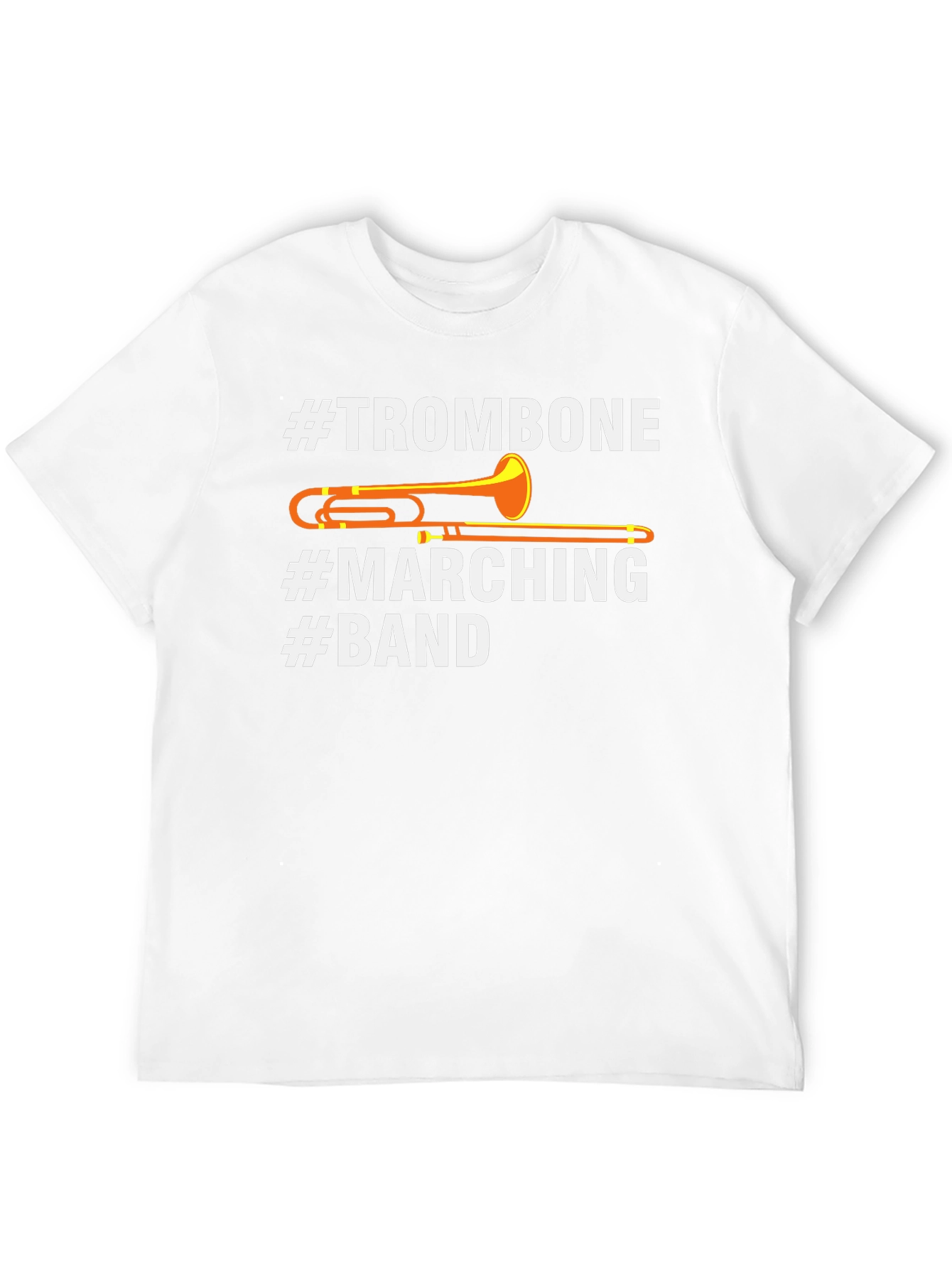 Trombone Marching Band Graphic T-Shirt