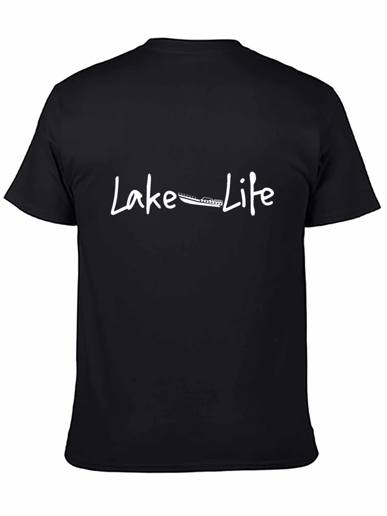 Lake Life T-Shirt - Black Casual Tee