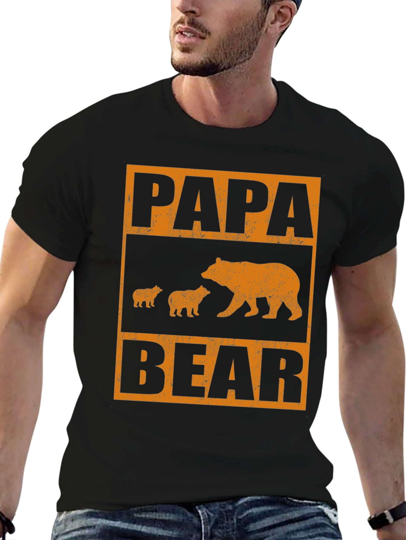 Papa Bear Graphic T-Shirt - Fathers Day Gift