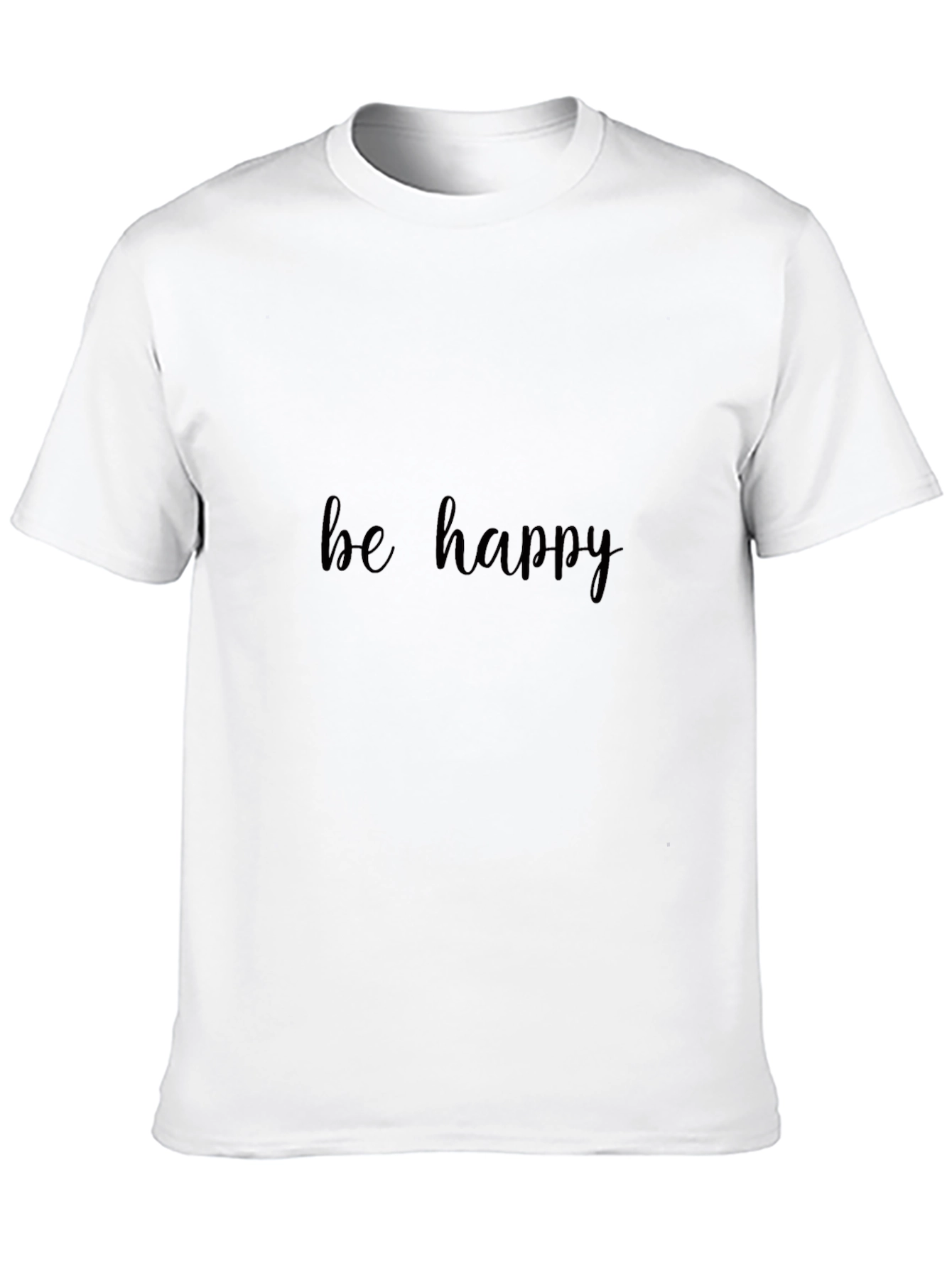 Be Happy Black T-Shirt