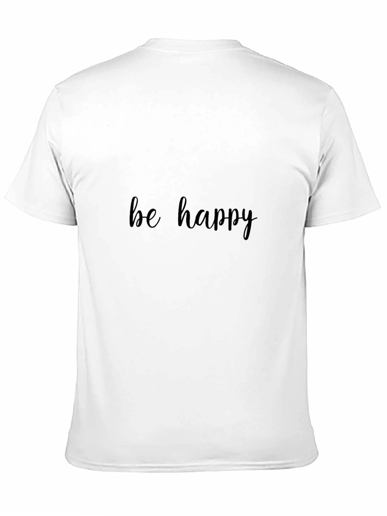 Be Happy Black T-Shirt