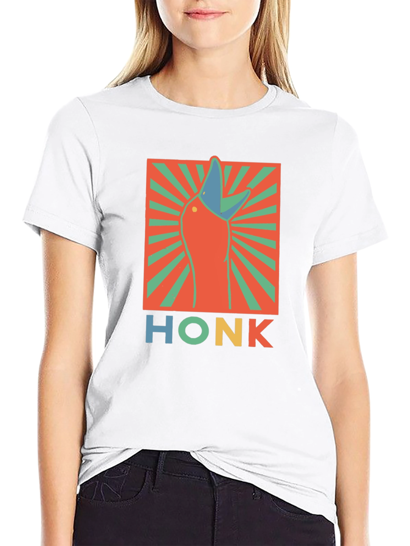 Honk Goose Graphic T-Shirt - Funny Animal Tee