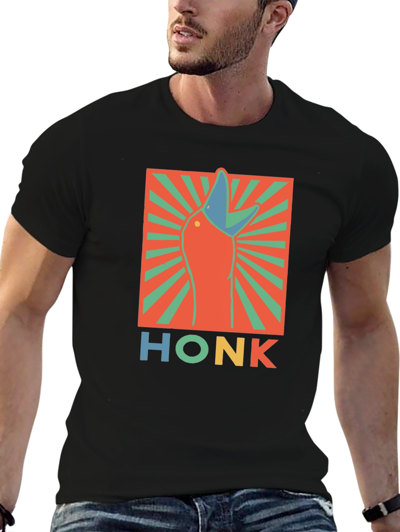 Honk Goose Graphic T-Shirt - Funny Animal Tee