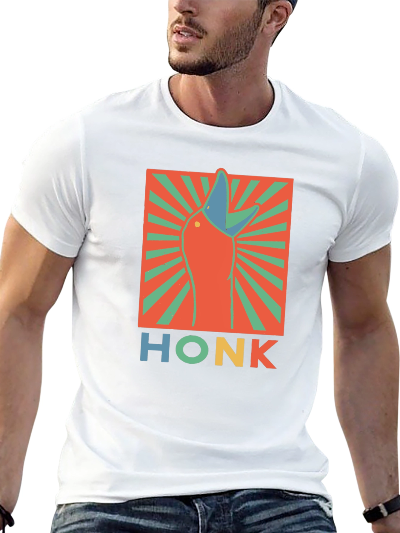 Honk Goose Graphic T-Shirt - Funny Animal Tee
