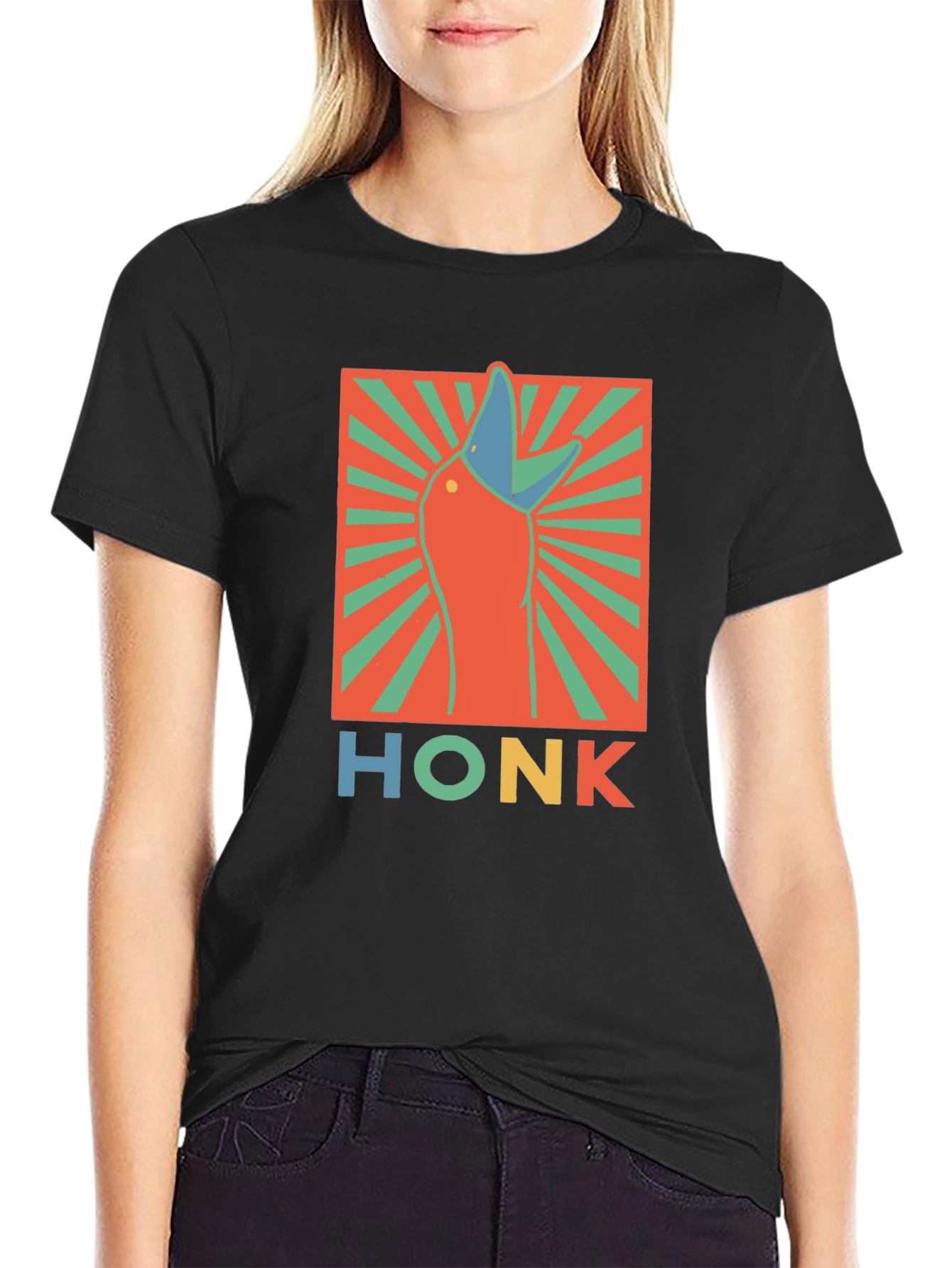 Honk Goose Graphic T-Shirt - Funny Animal Tee