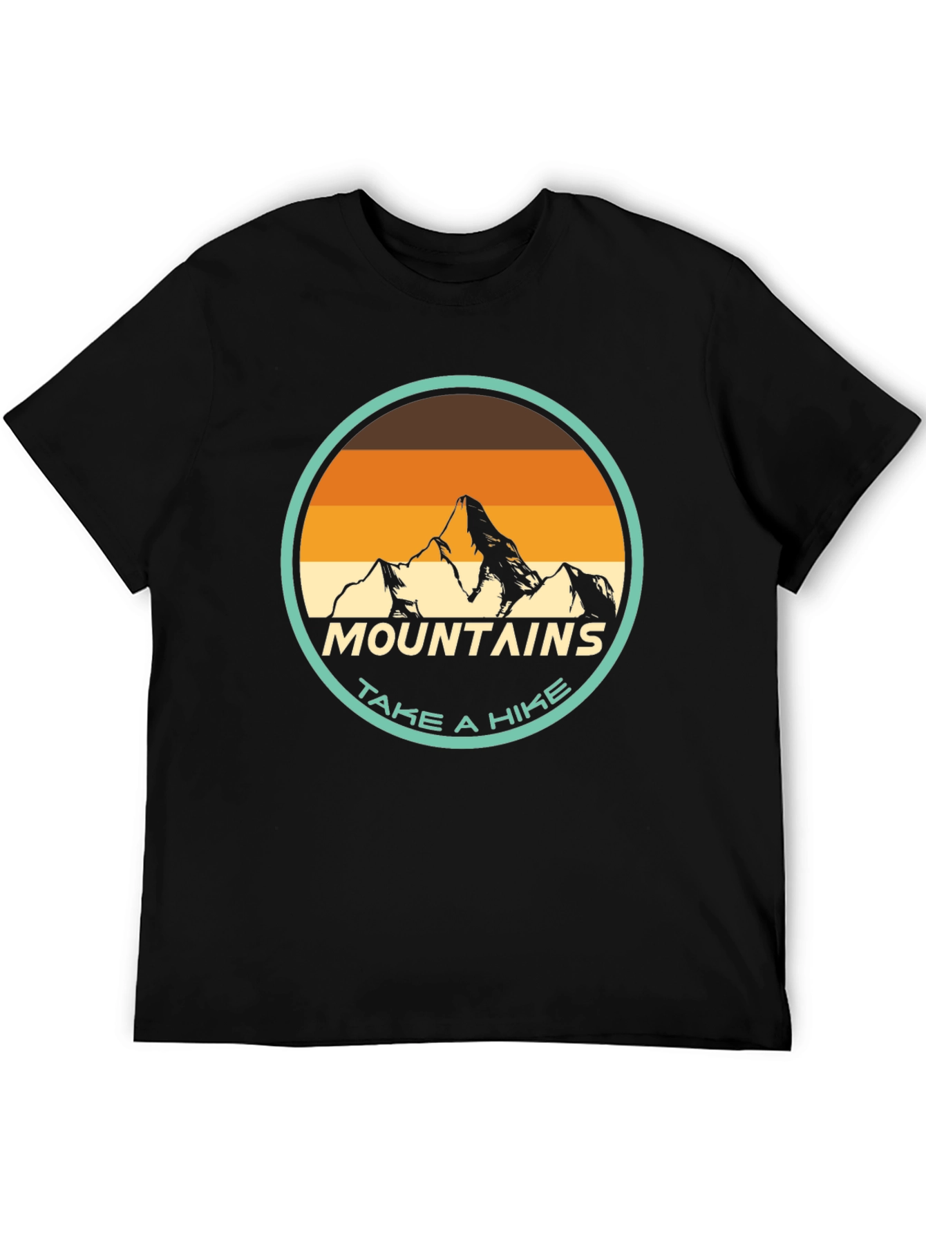Mountains Take a Hike Black Graphic Tee