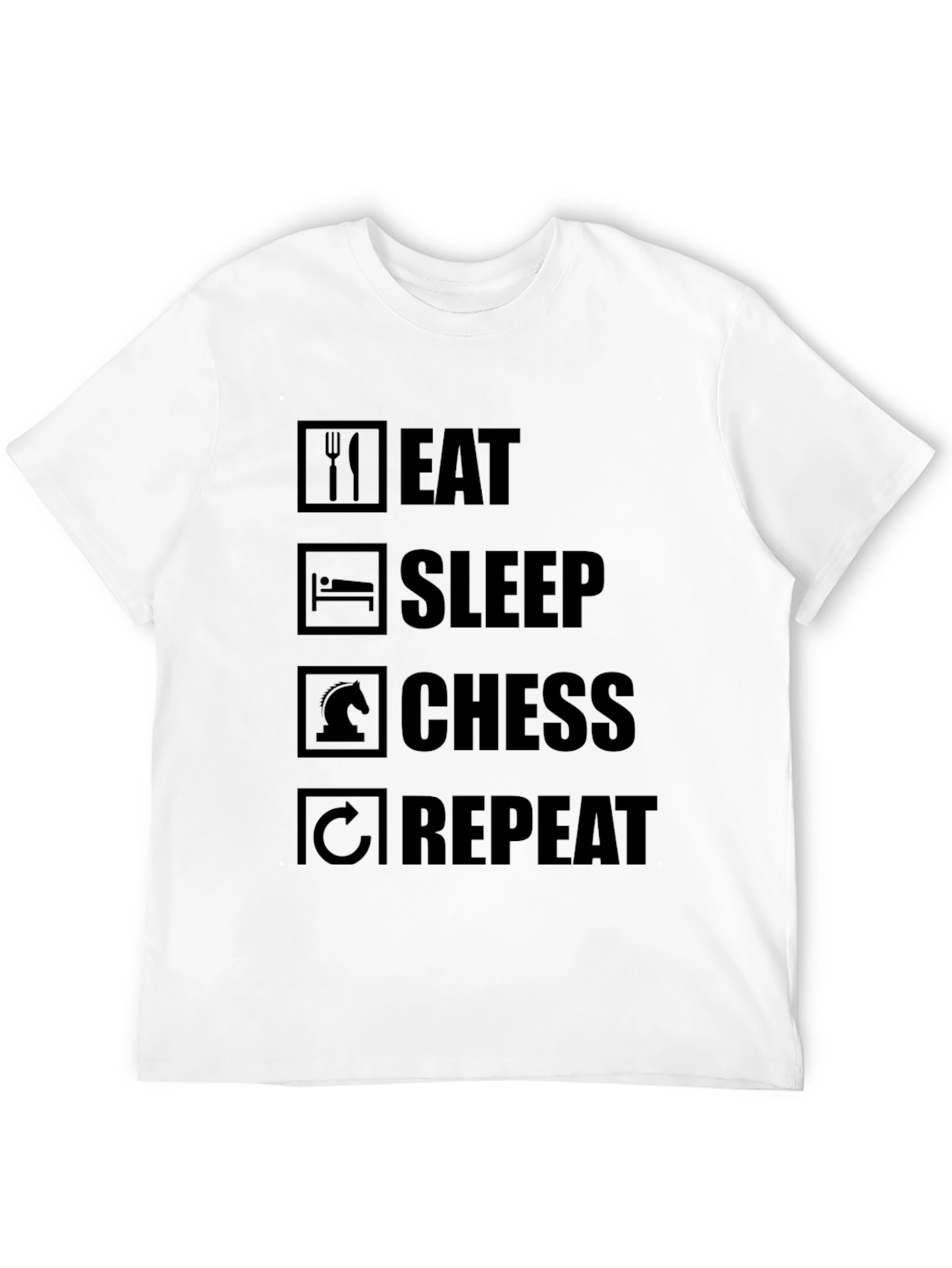 Eat Sleep Chess Repeat T-Shirt - Chess Player Gift