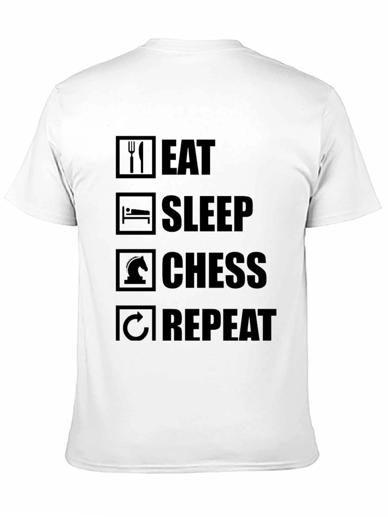 Eat Sleep Chess Repeat T-Shirt - Chess Player Gift