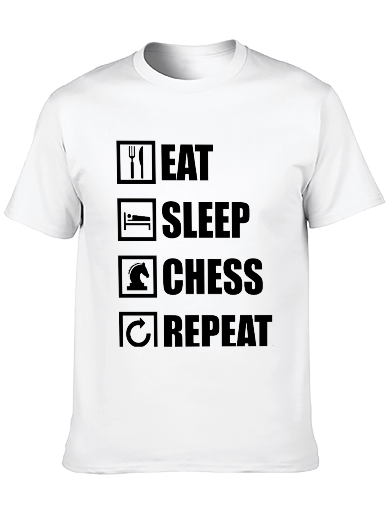 Eat Sleep Chess Repeat T-Shirt - Chess Player Gift