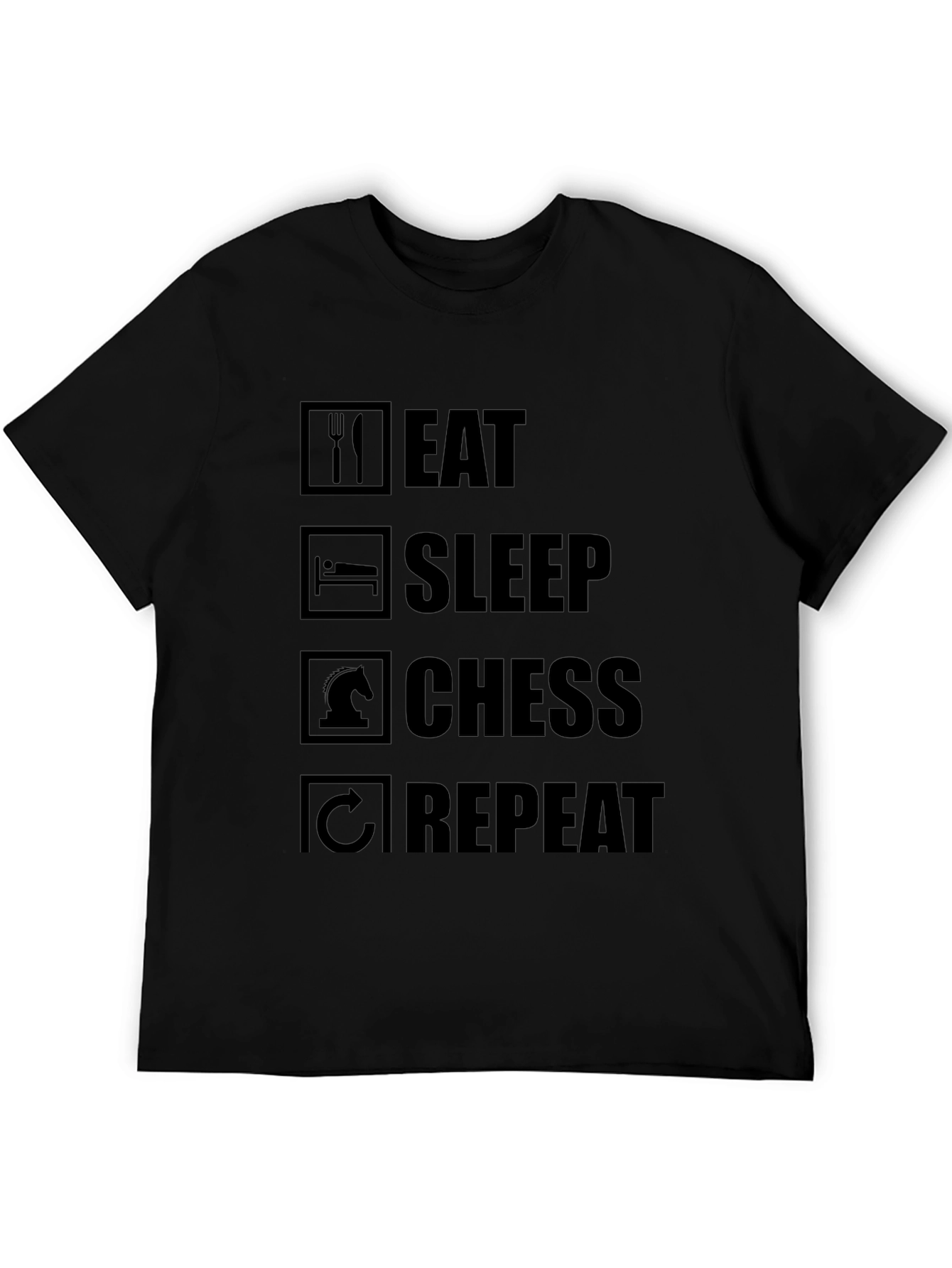 Eat Sleep Chess Repeat T-Shirt - Chess Player Gift