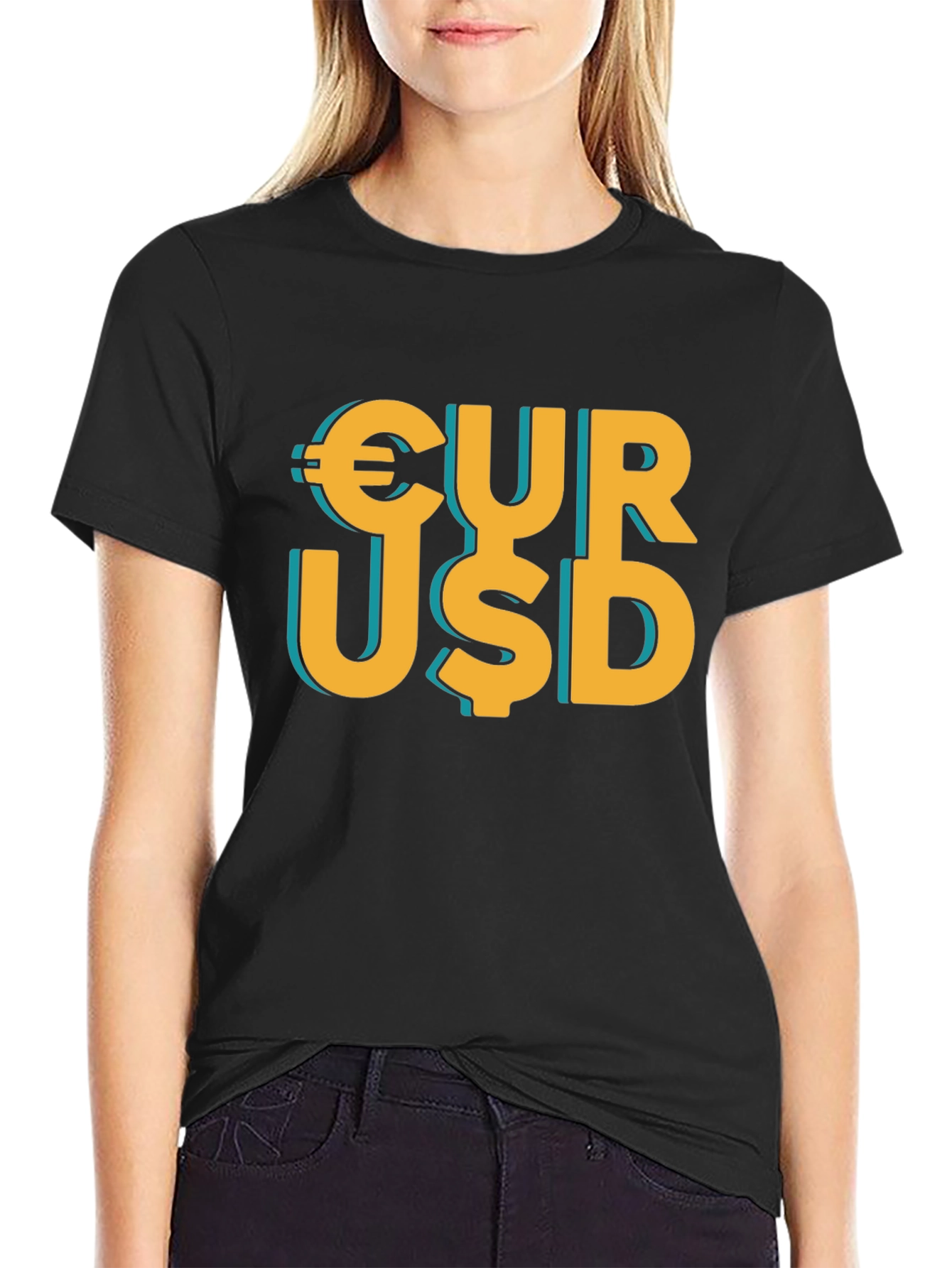 Currency Graphic T-Shirt - EUR USD Print