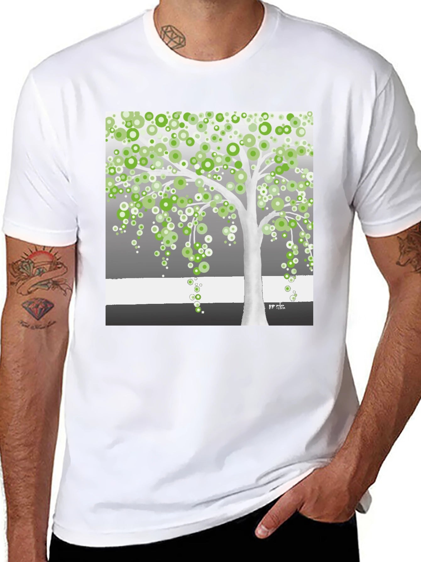 Artsy Tree Graphic Tee - Unique Design