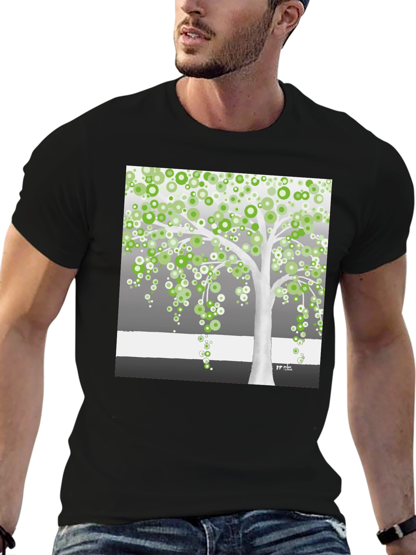 Artsy Tree Graphic Tee - Unique Design