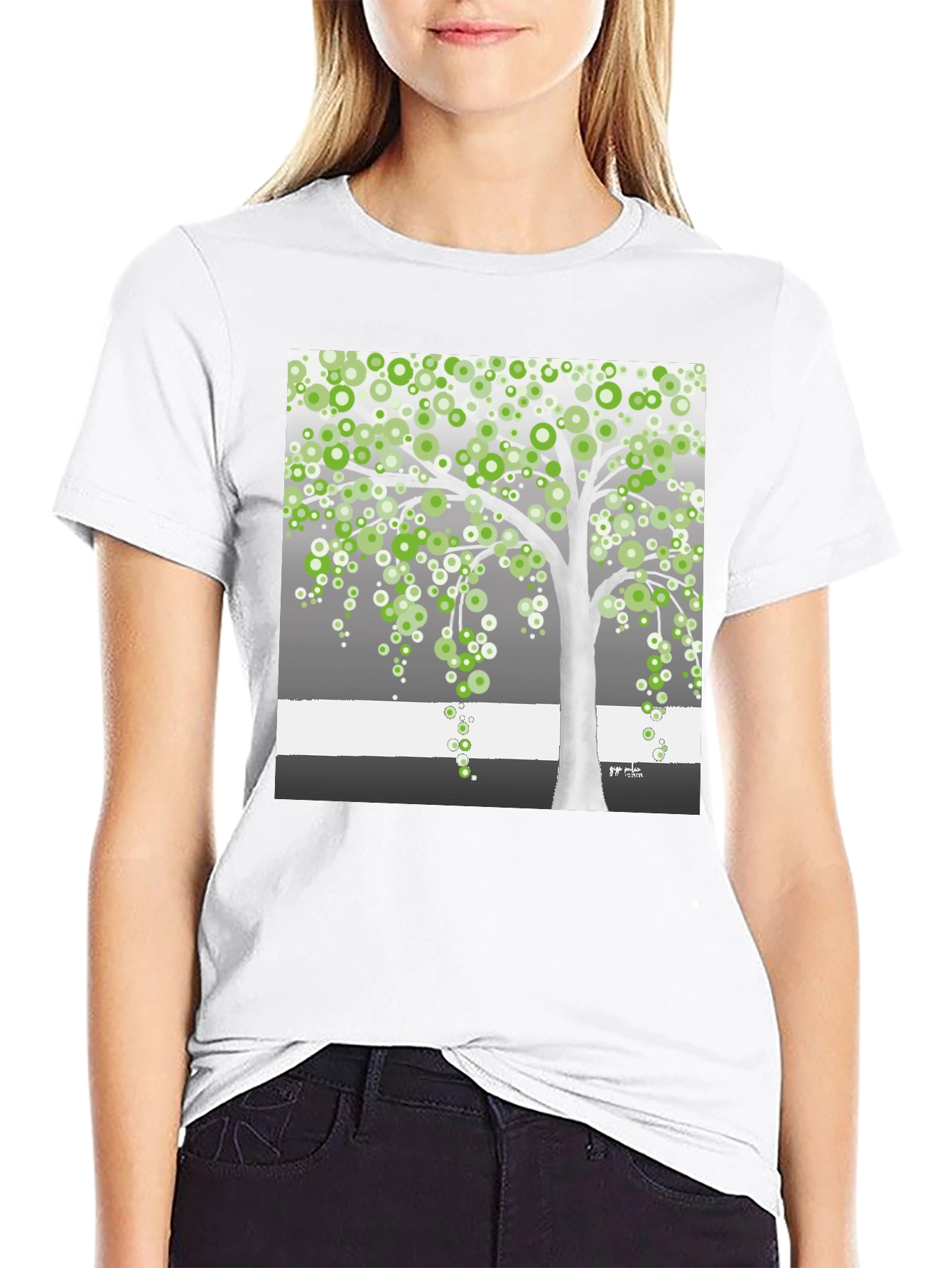 Artsy Tree Graphic Tee - Unique Design